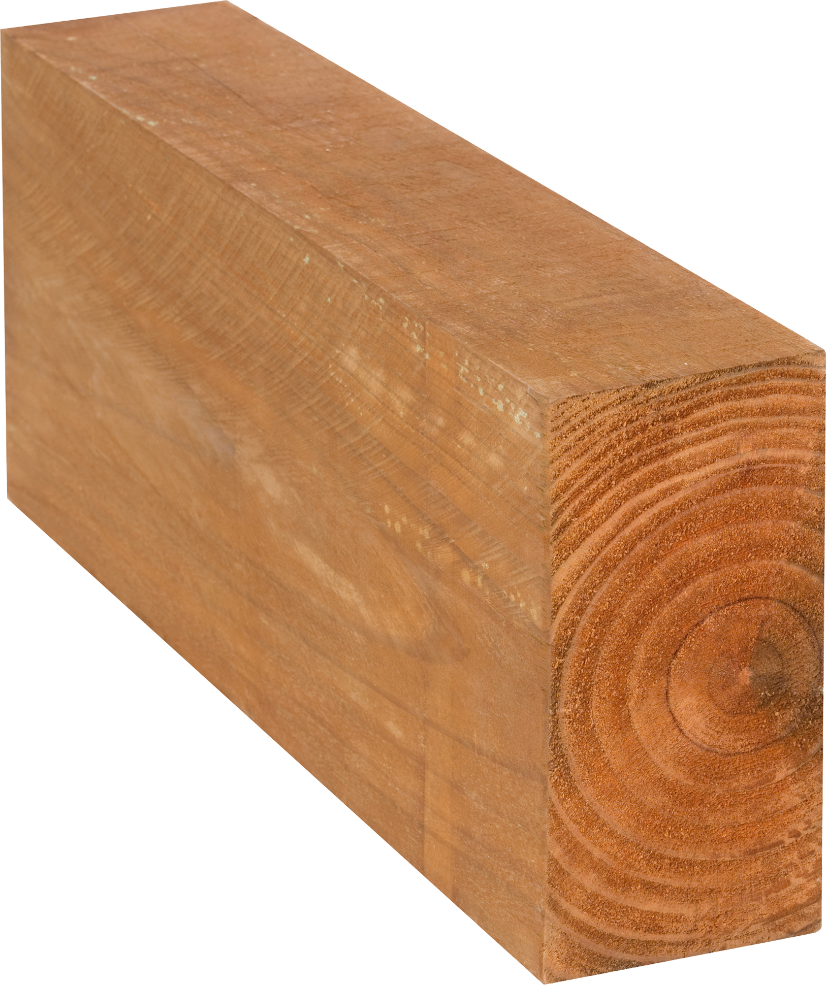 Traviesa de madera tintada para exterior 10x20x200 cm