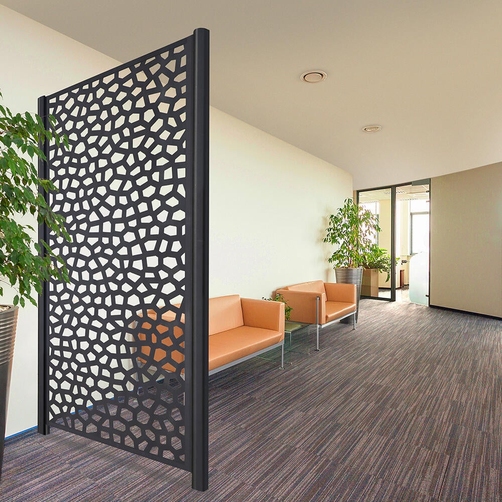 Pannello di recinzione in PVC grigio MOSAIC L 100 x H 200 cm, spessore 5 mm - 11