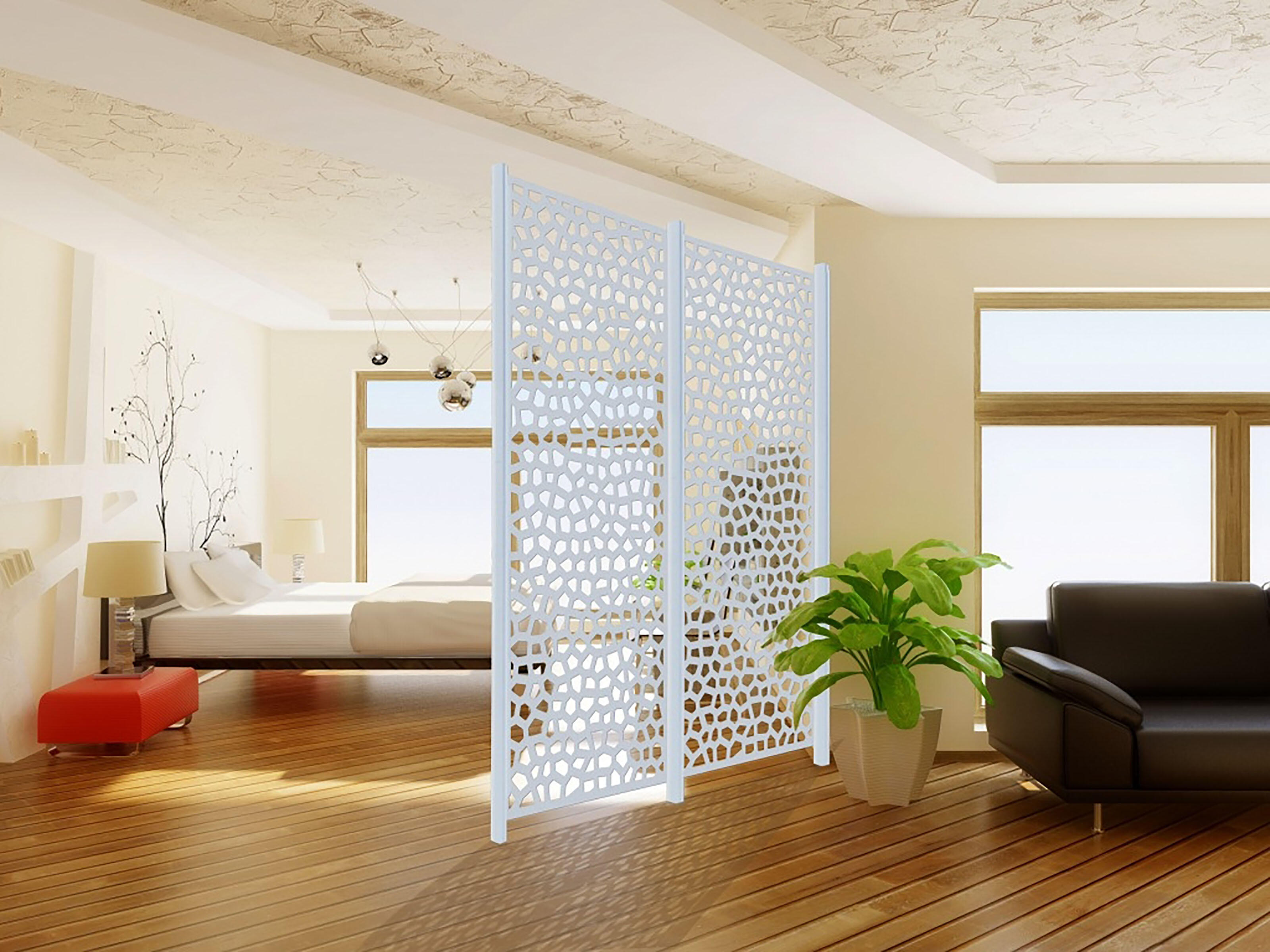 Painel decorativo MOSAICO 100X200CM BRANCO - 15