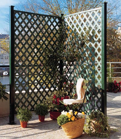 Cerramientos Jardin Plástico Celosias Para Jardin Con Hojas Valla De  Ocultacion Jardin Paneles de valla de enrejado Privacidad Exterior Interior