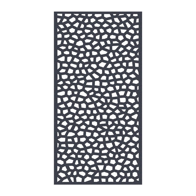Celosía fija de polipropileno Mosaic gris 200x100 cm