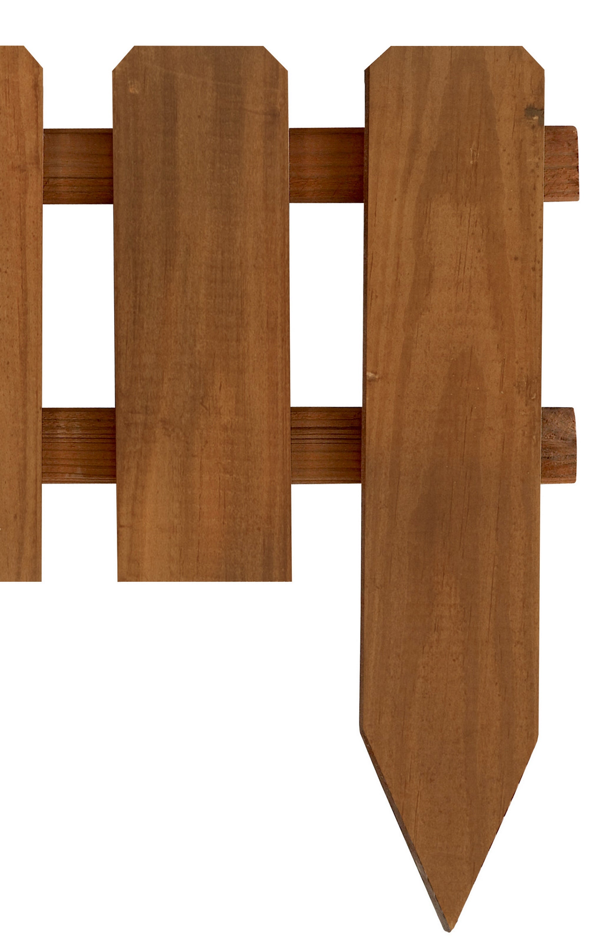 Bordura de madera tintada 110 x 45 cm marrón CERLAND - 4