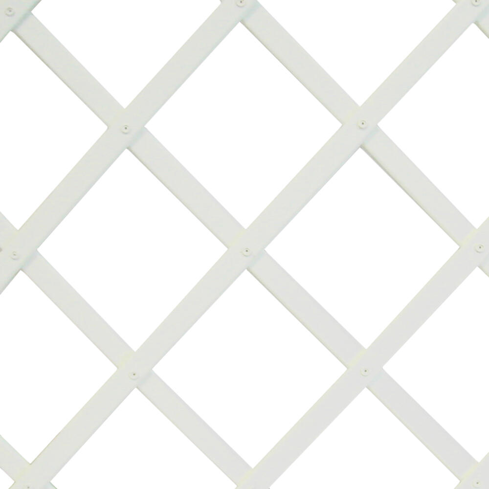 Celosía extensible de pvc blanco 50x150 cm