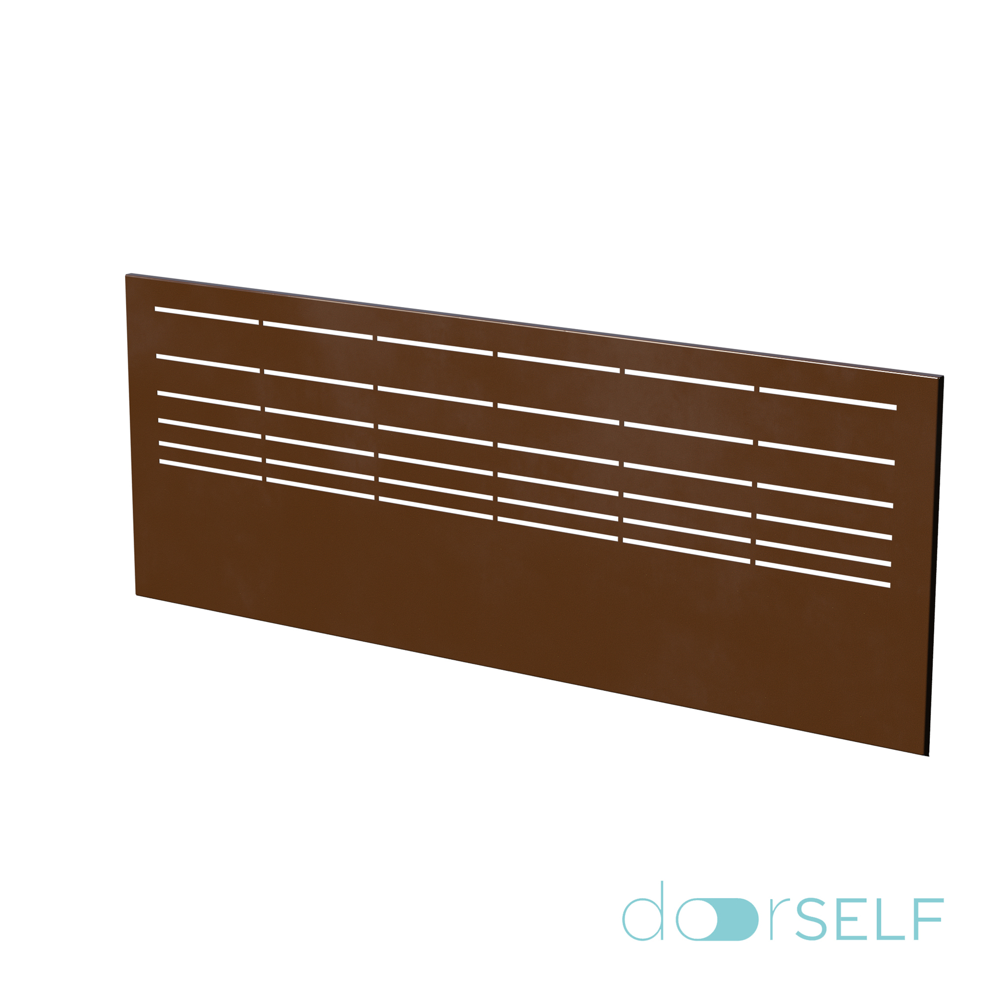 Valla para colocar sobre muro doorself parallels óxido 189x72 cm