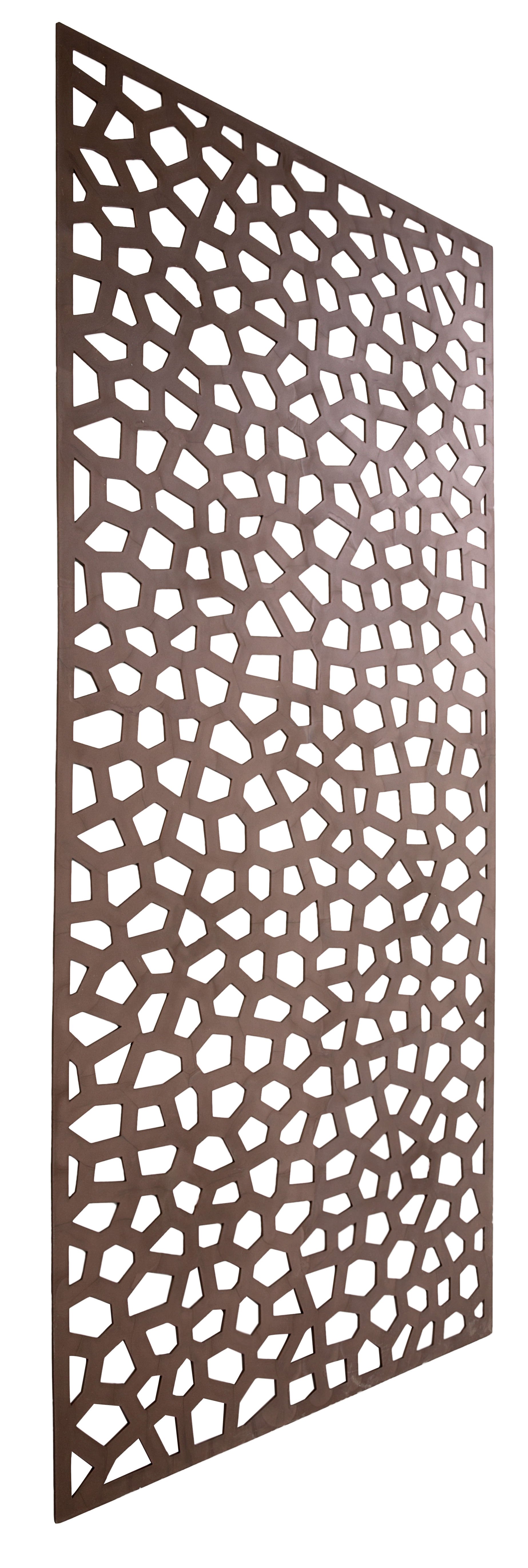 Painel decorativo RIPADO PVC 100X200CM CASTANHO - 2