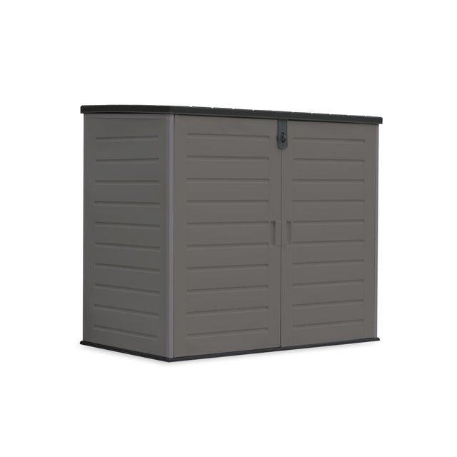 Armario de resina para exterior HOGGAR Multibox 140 x 123 x 82 cm y capacidad de 1170 L gris