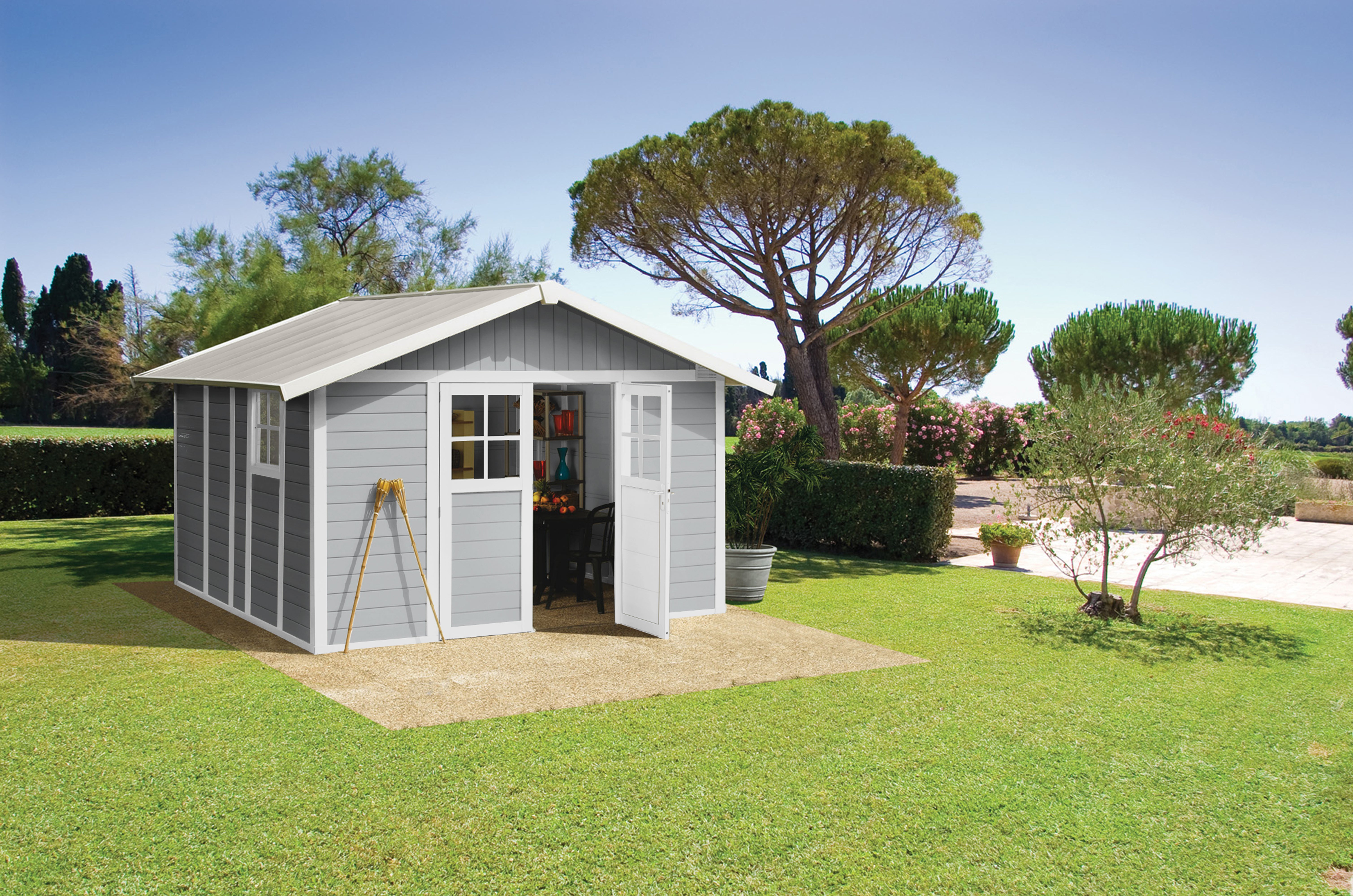 Caseta de resina deco 11 de 370x180x407 cm y 11.21 m2