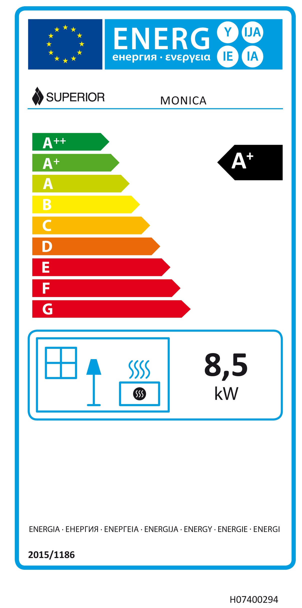 Stufa a pellet ventilata Monica 8.5 kW bianco - 3
