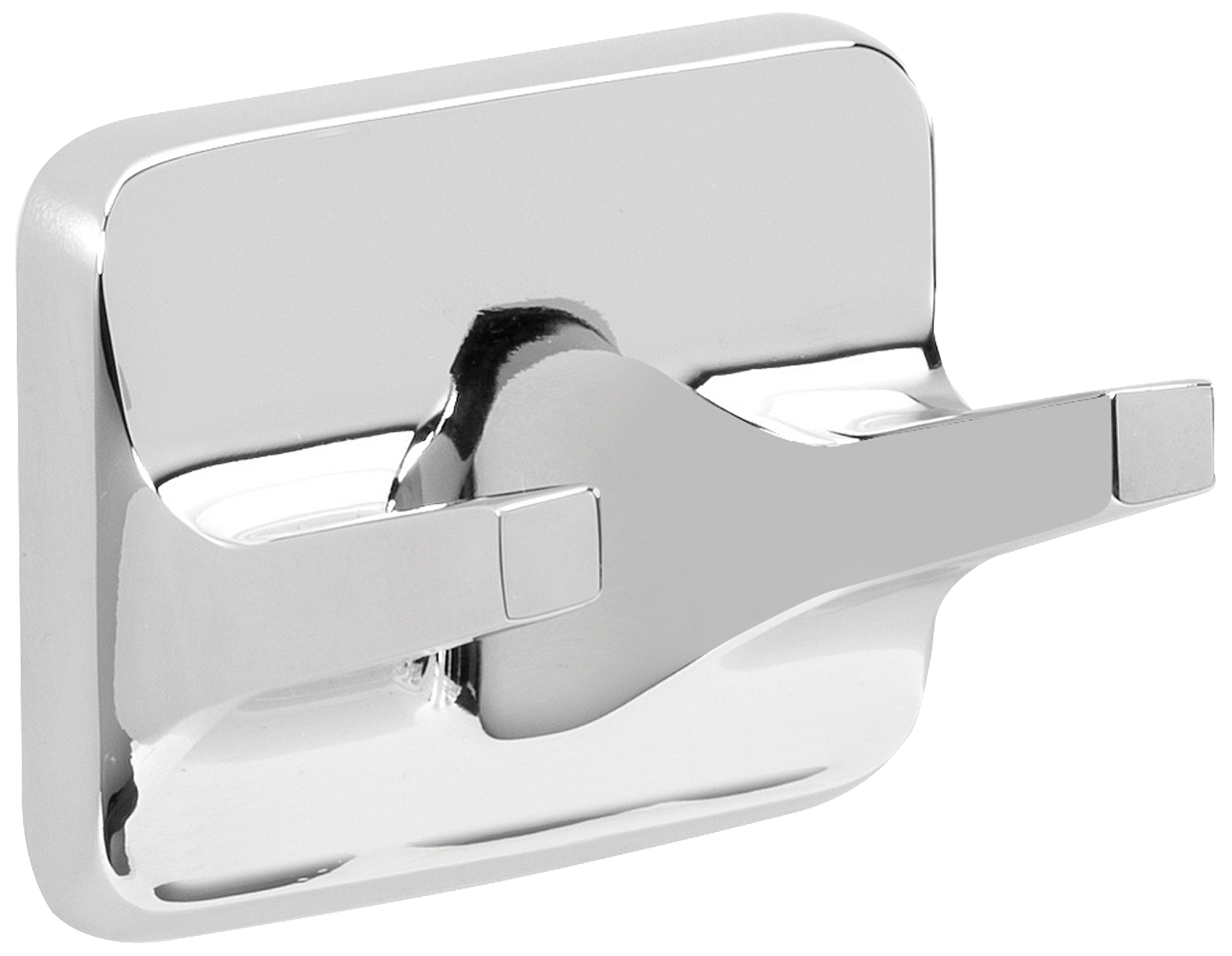 Percha/perchero k2 aluminio gris con 2 ganchos