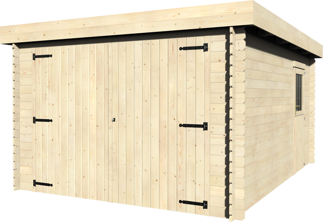 Garaje de madera Galan para 1 de  349 x 224 x 481 cm