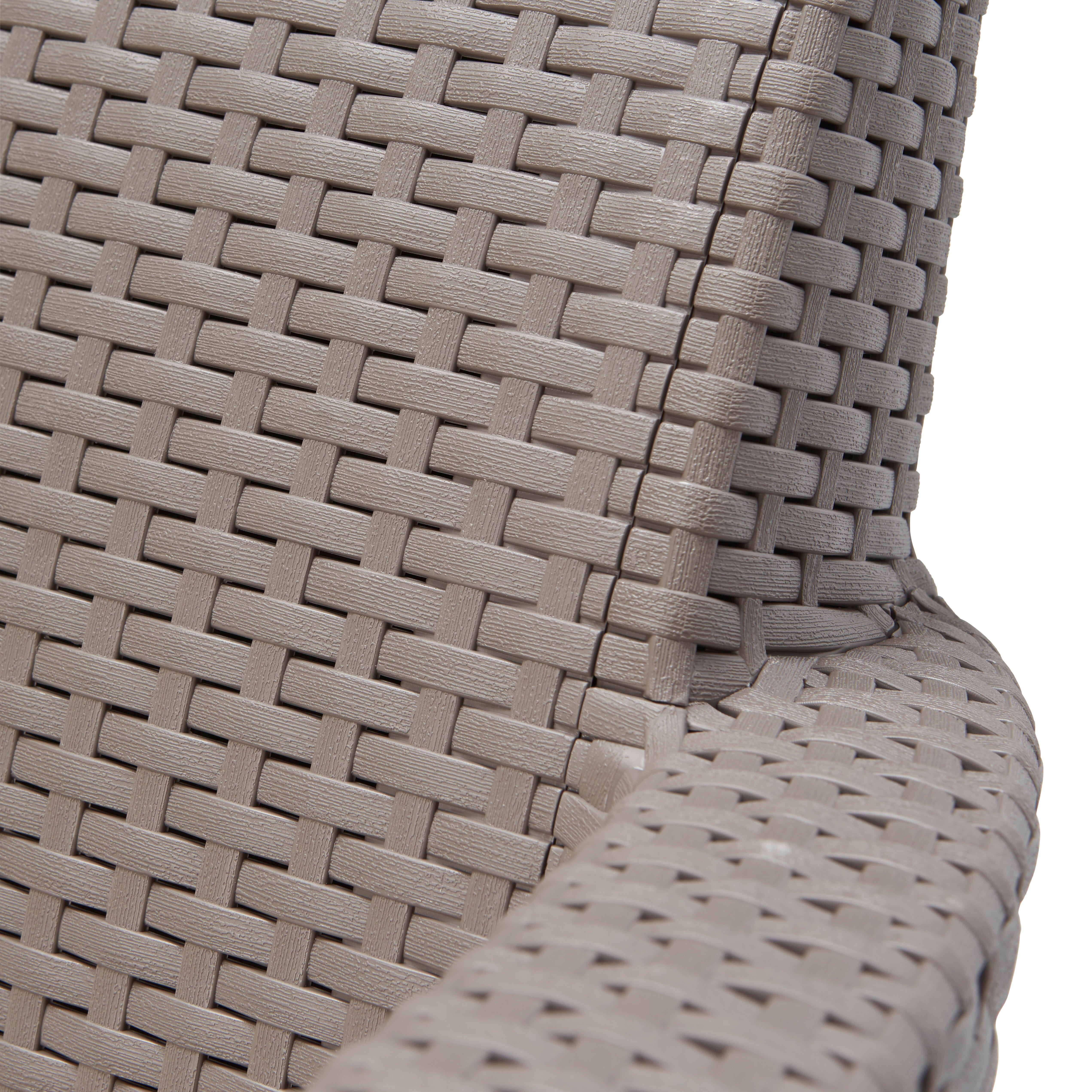 Salotto da giardino per 4 persone marrone Salemo KETER con cuscini in policotone marrone - 8