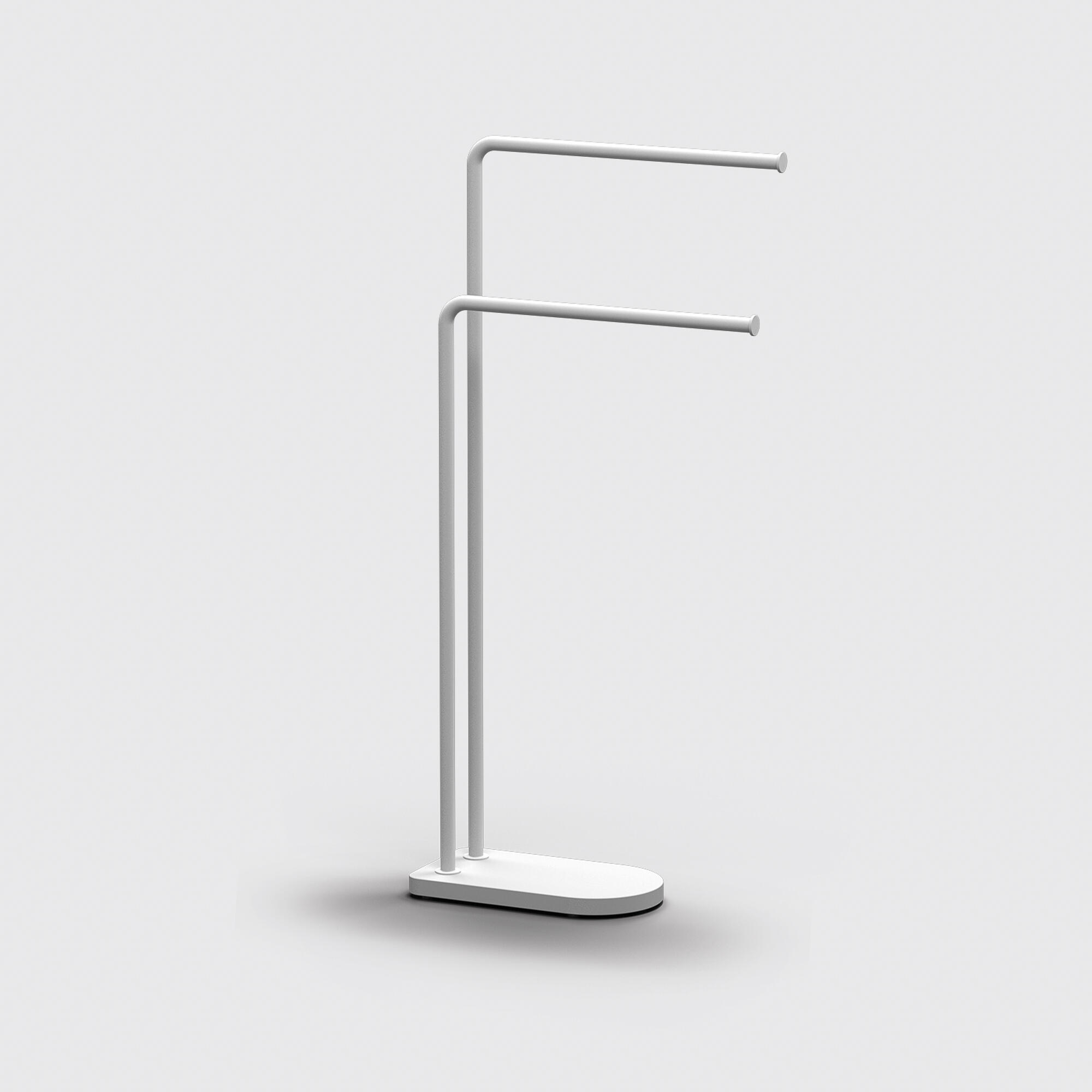 Toallero de pie Architecture blanco empolvado barnizado 15x83x42.2 cm - 6
