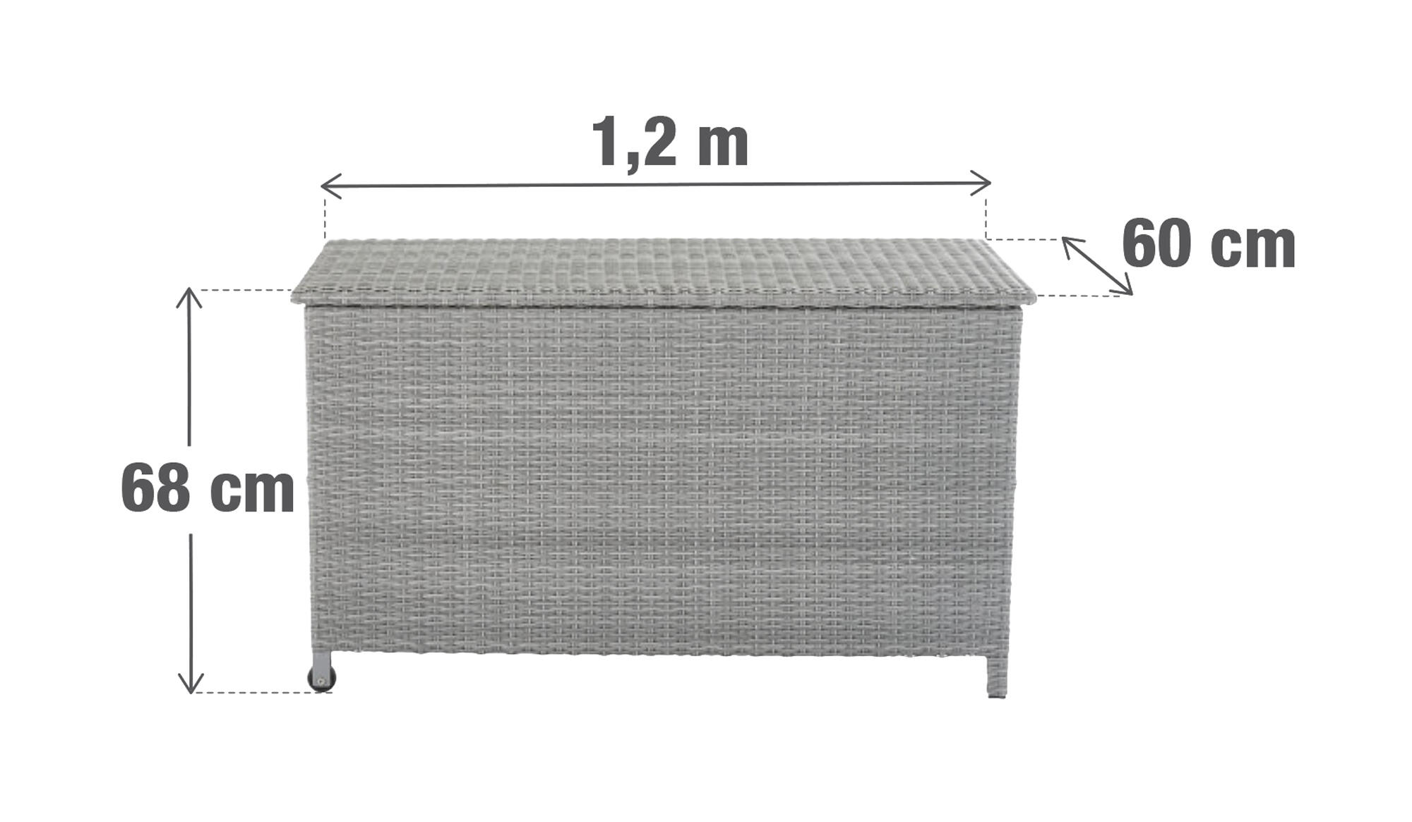 Baule NATERIAL in alluminio grigio L 120 x H 68 x P 60 cm - 12