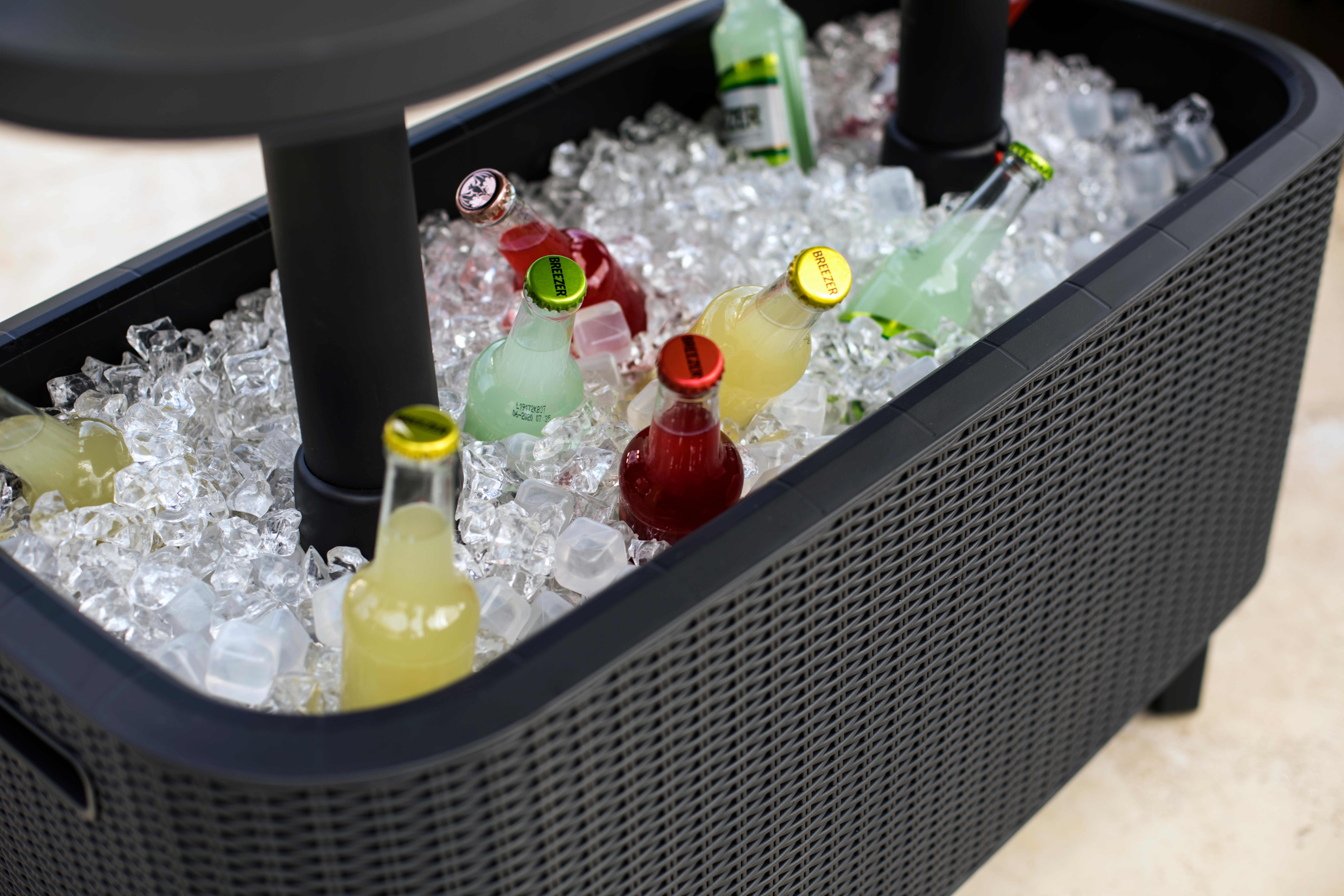 Mesa e baú de resina KETER NEVERA BEVY BAR 60L 50-74X83,5X40CM - 4