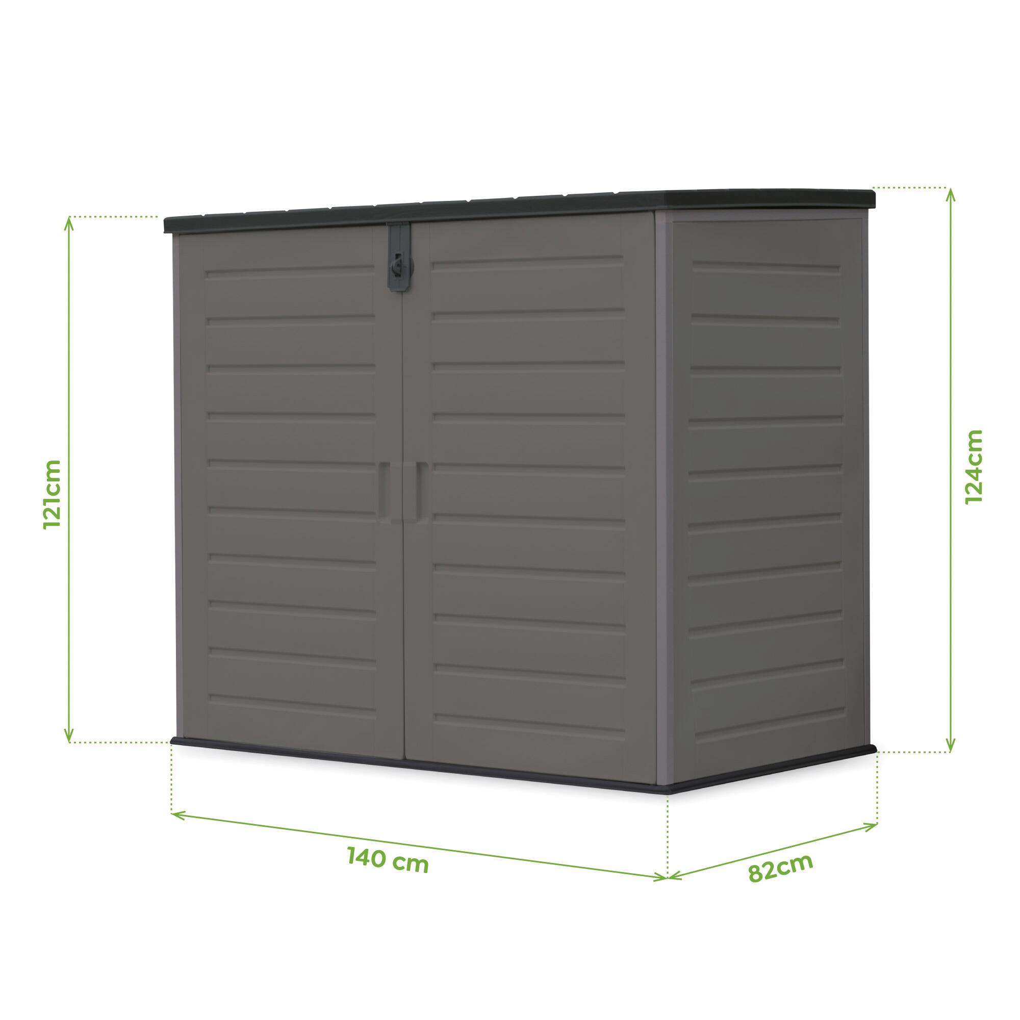 Armario de exterior de resina Multibox 1.170 L 140x123x82 cm - 2