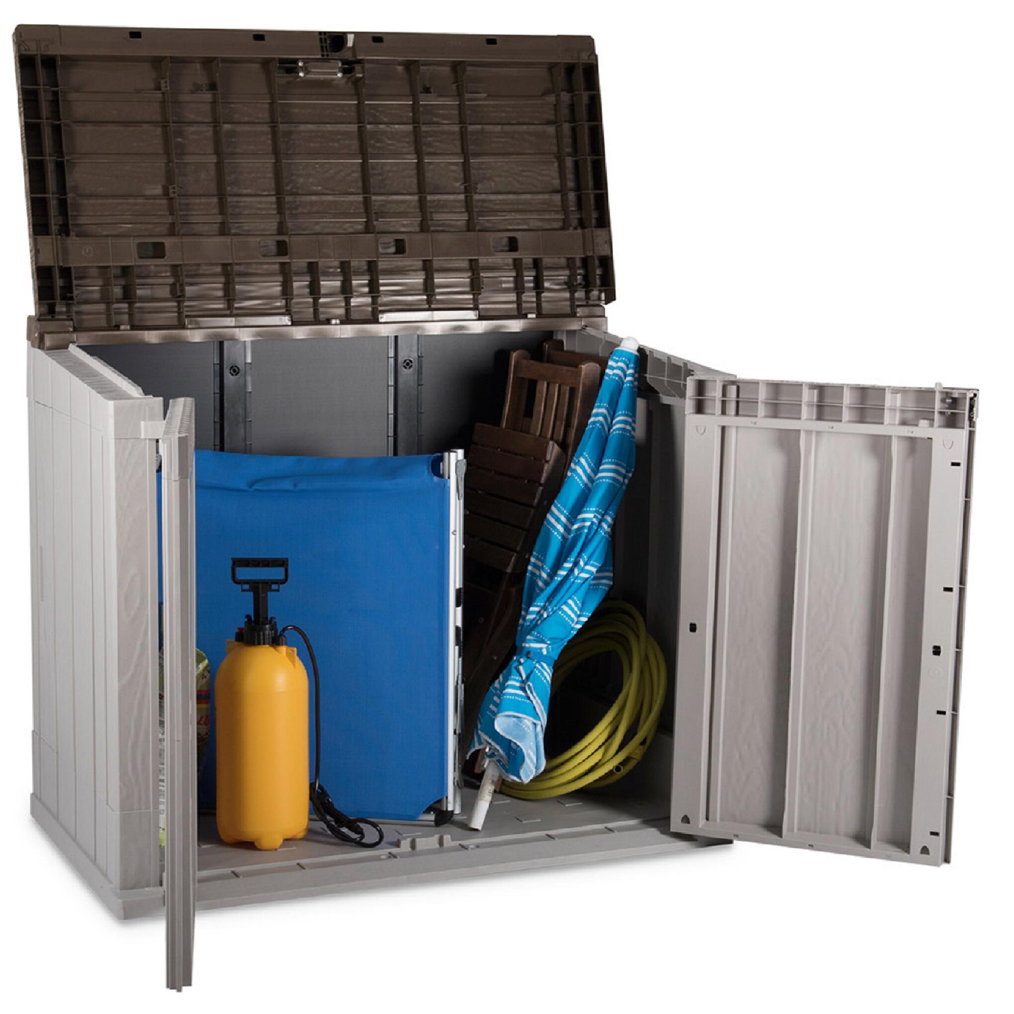 Arcón de exterior de polipropileno arcon toomax stora way 129.5x111x74.5 cm