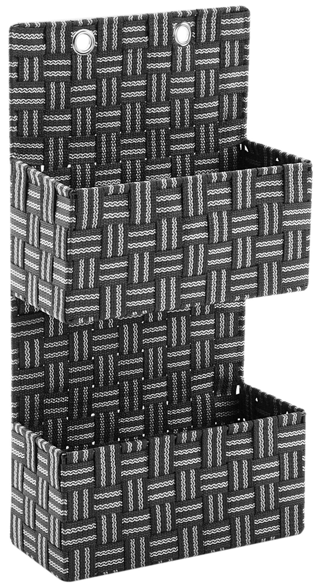 Cesta de nailon plata 22x11.5x11.5cm