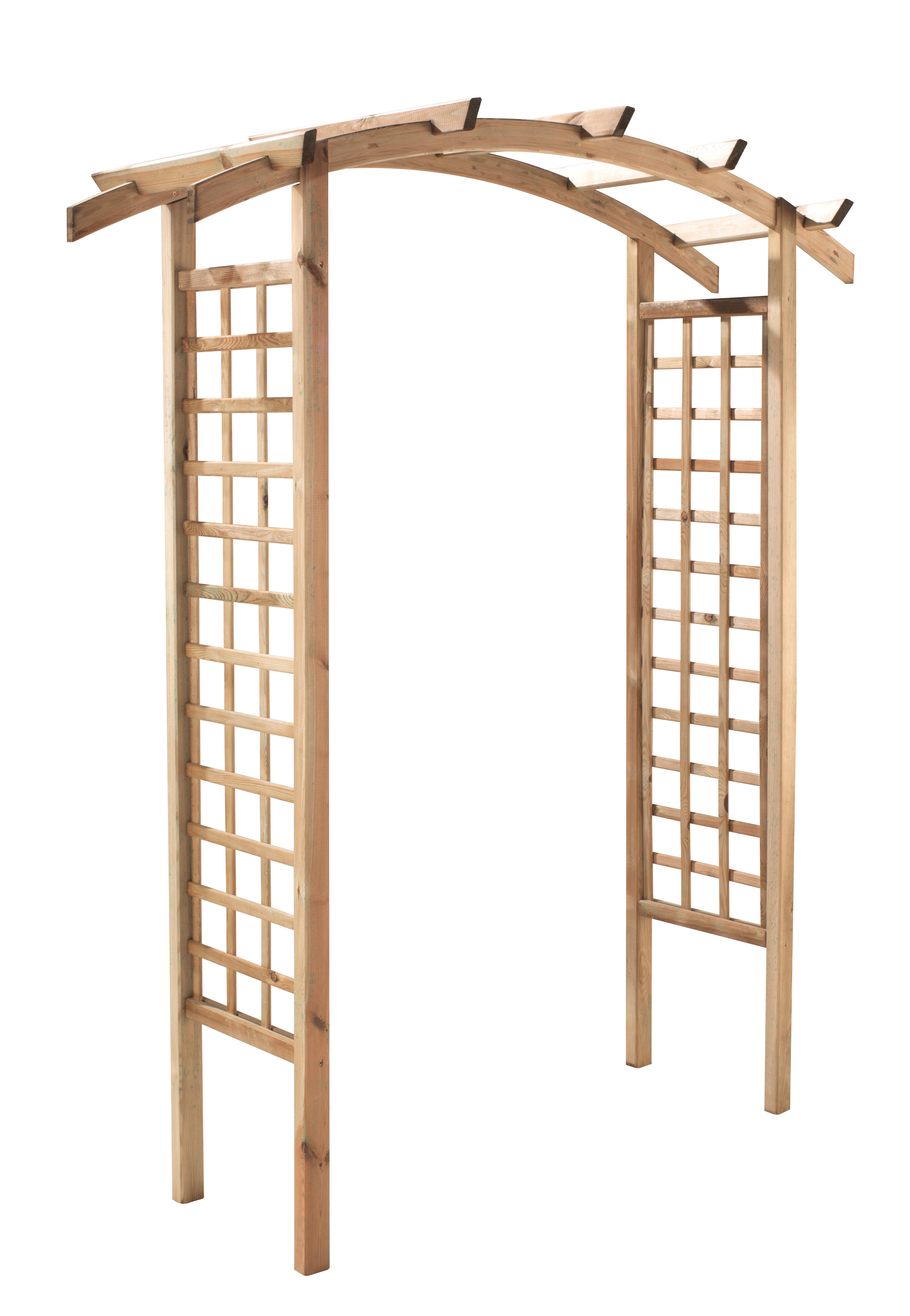 Pergola Luna Arco de madera 1,6 x 0,7 m - 4