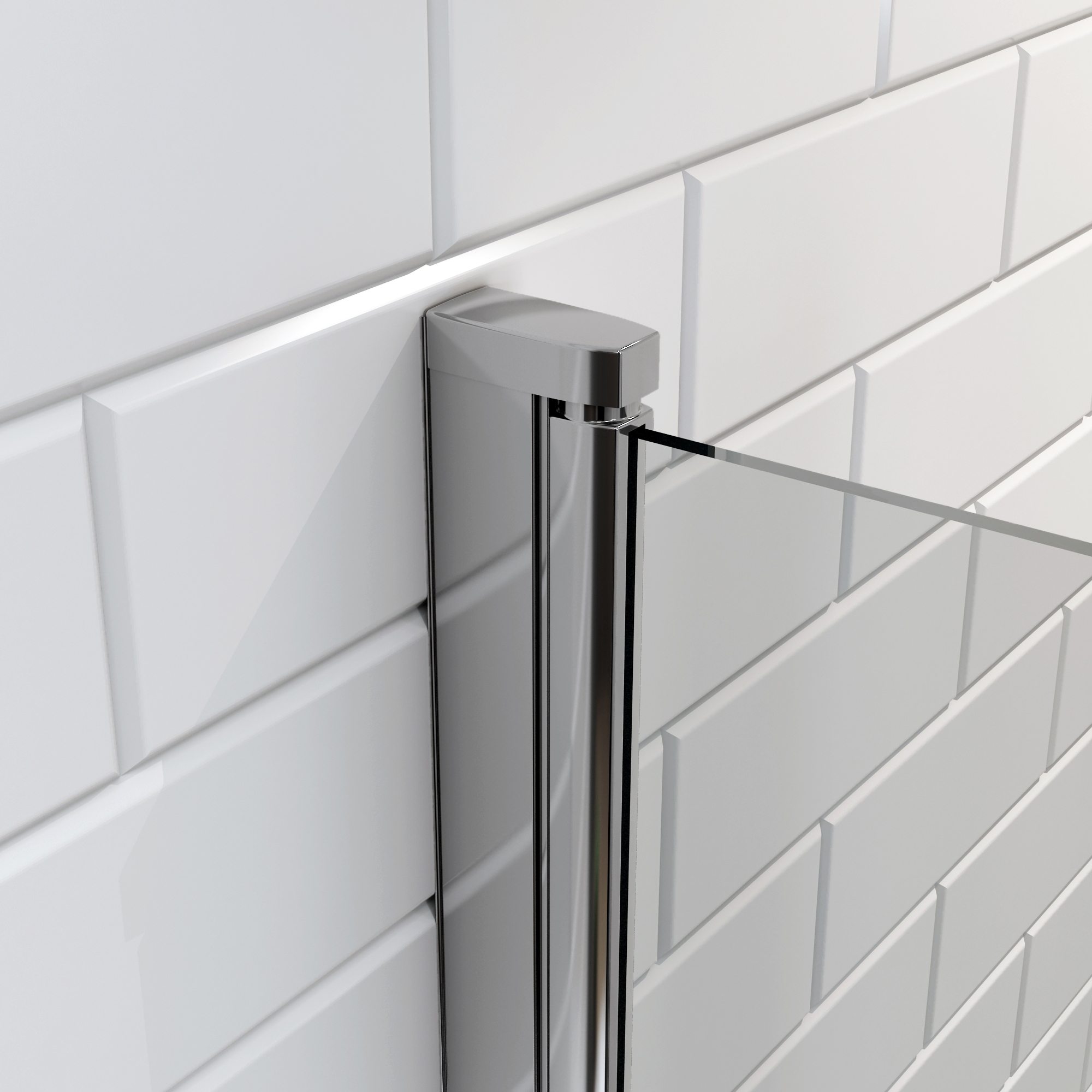 Lateral de duche 70x195 cm cromado Sensea Remix - 16