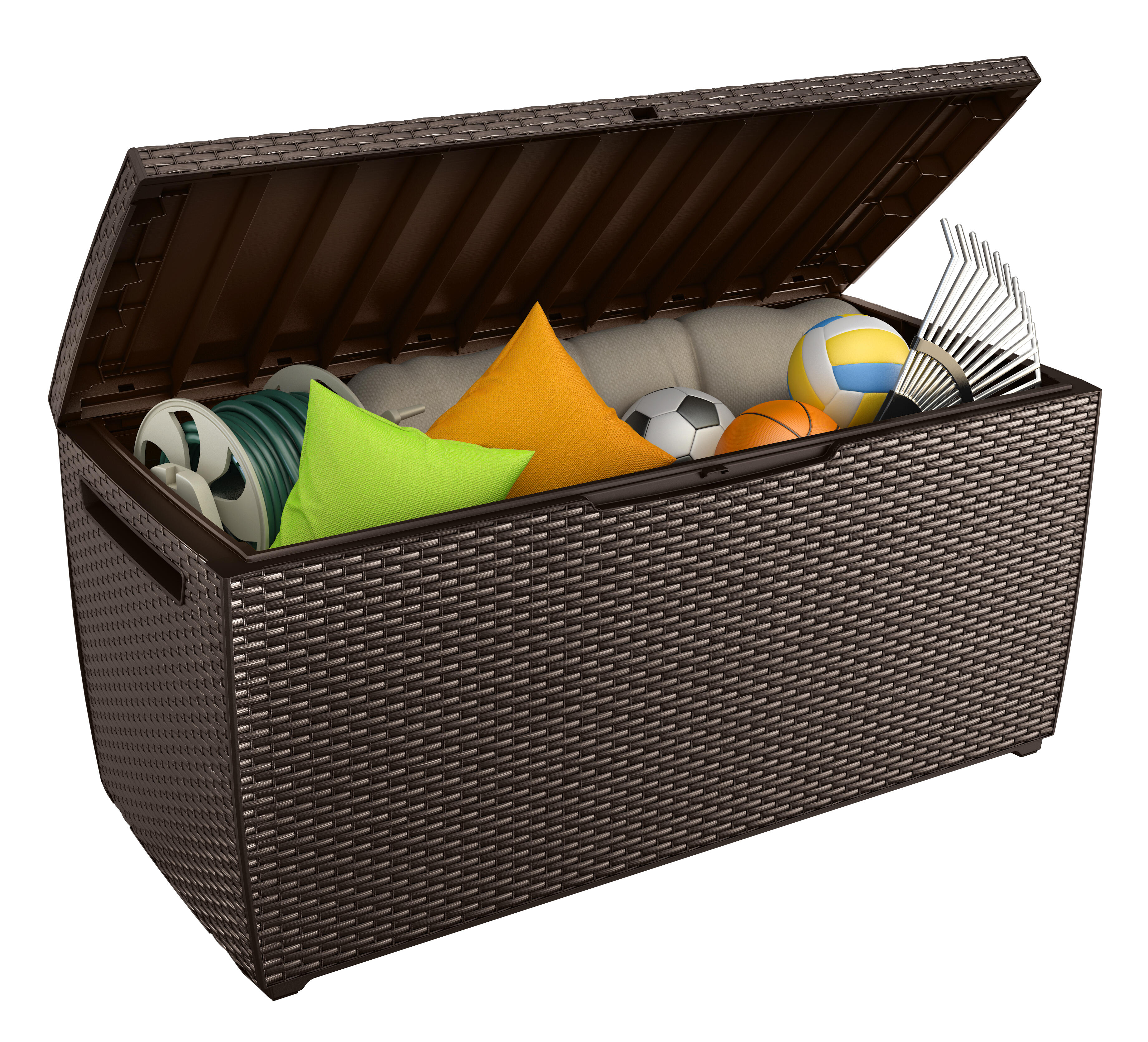 Baule KETER Capri in resina marrone L 123 x H 57 x P 53.5 cm - 5