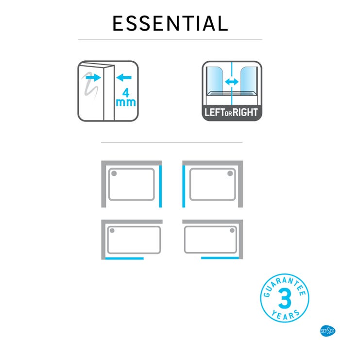 Mampara fijo lateral Essential