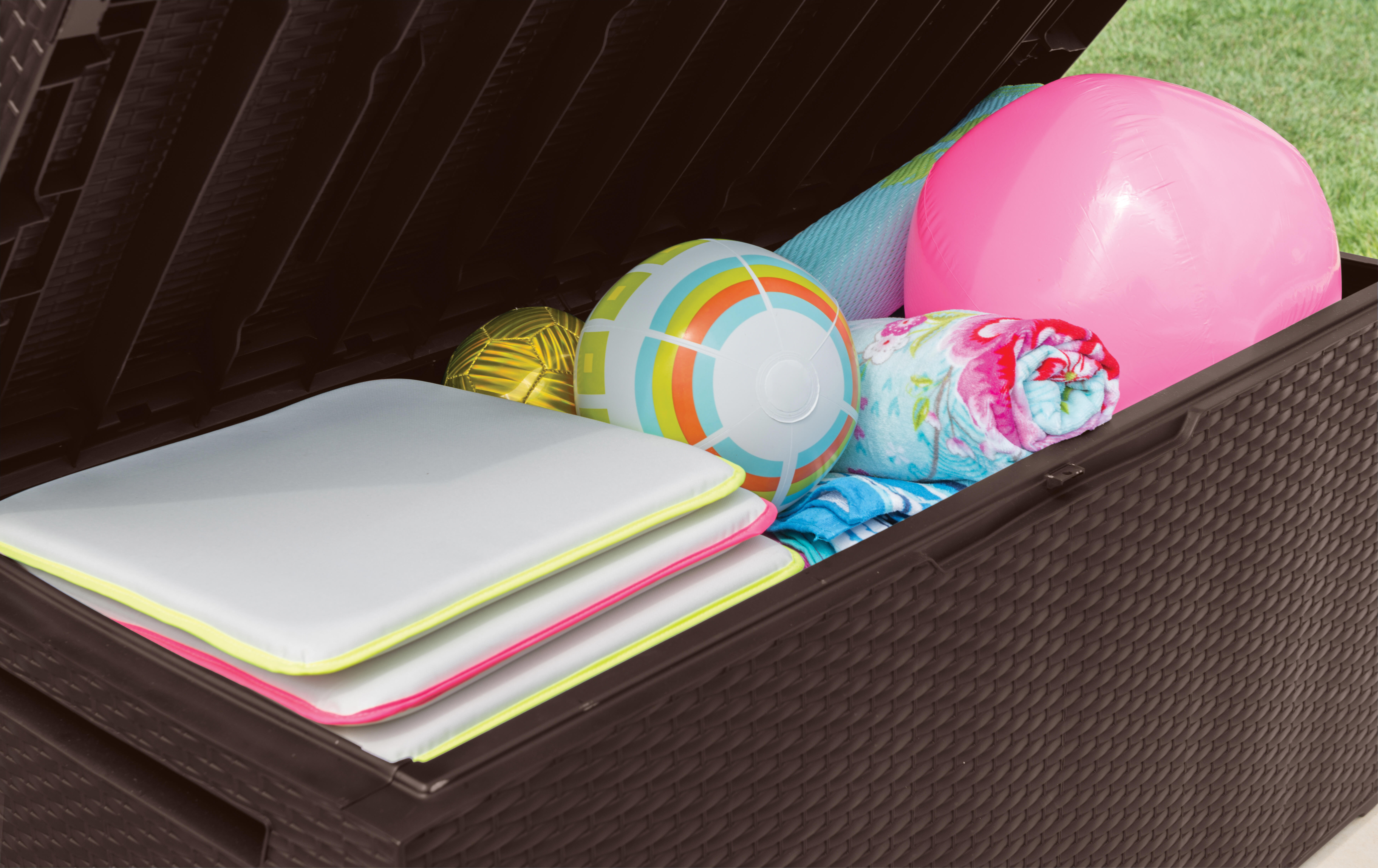 Baule KETER Capri in resina marrone L 123 x H 57 x P 53.5 cm - 2