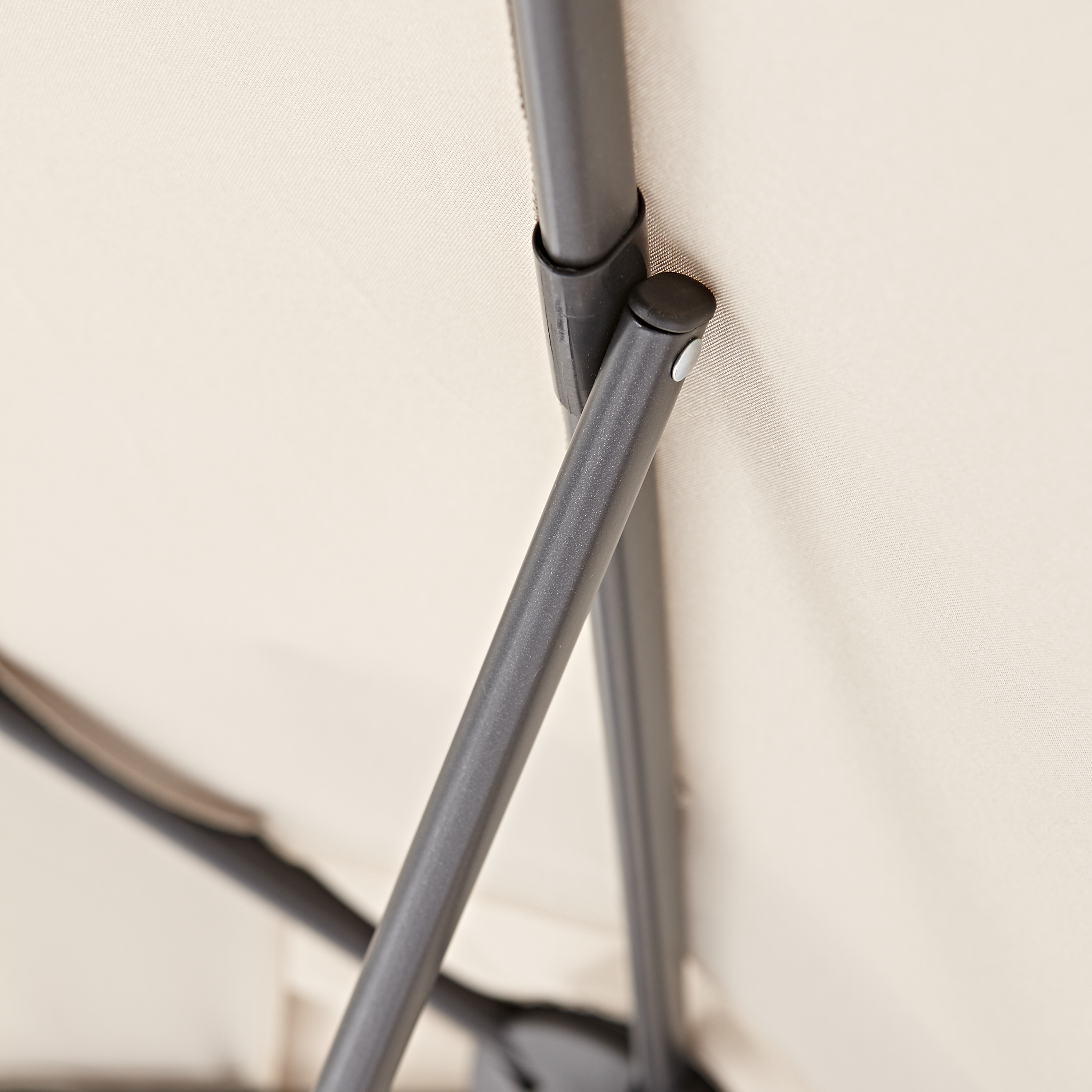 Parasol hexagonal de acero Polar marrón  Ø 263 cm - 17