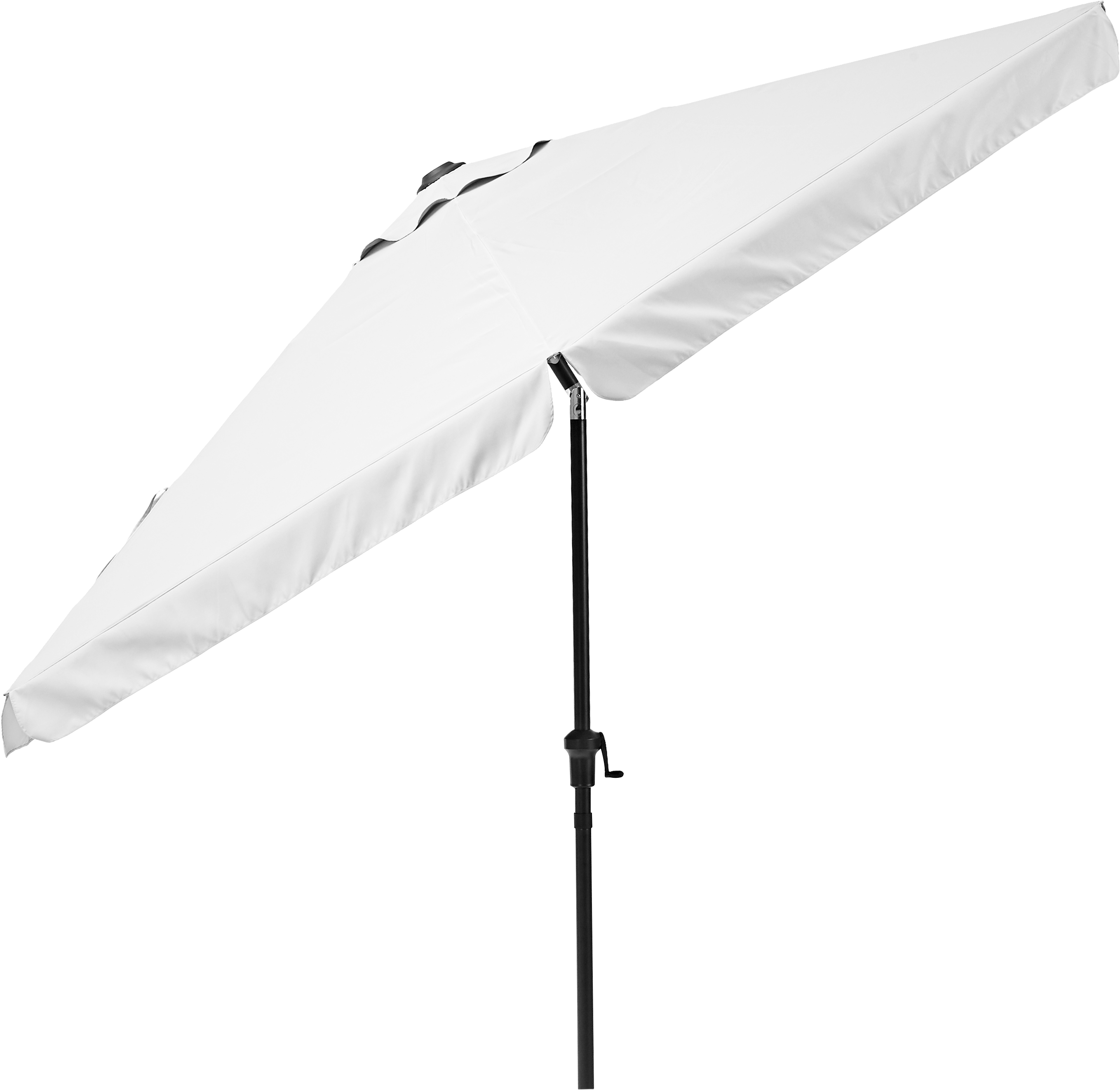 Parasol hexagonal de aluminio / acero NATERIAL Avea blanco Ø 296 cm - 4