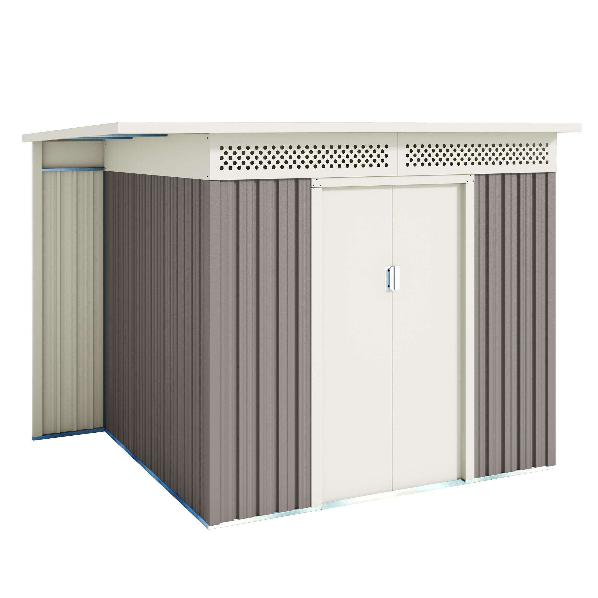 Caseta de metal caseta metal hoggar husavik 5,29 m2 de 257x187x206 cm y m2