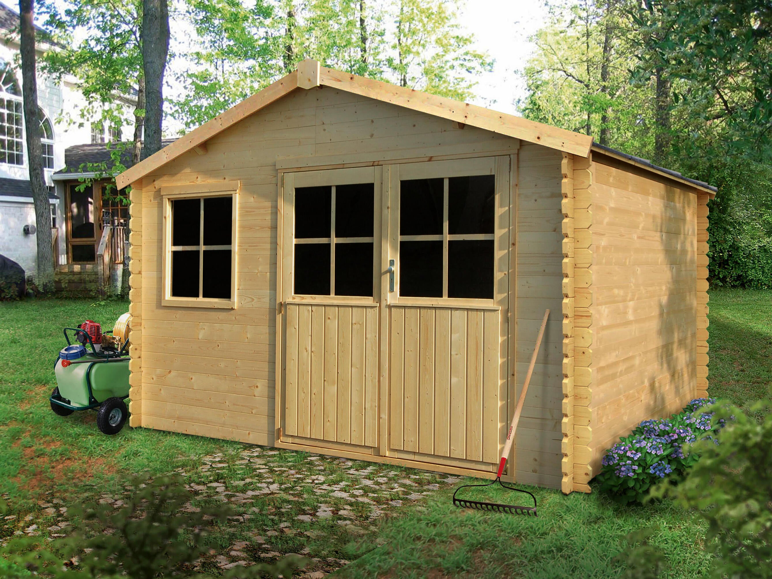 Caseta de madera Tana de 419x244x302 cm y 12.68 m2 - 3