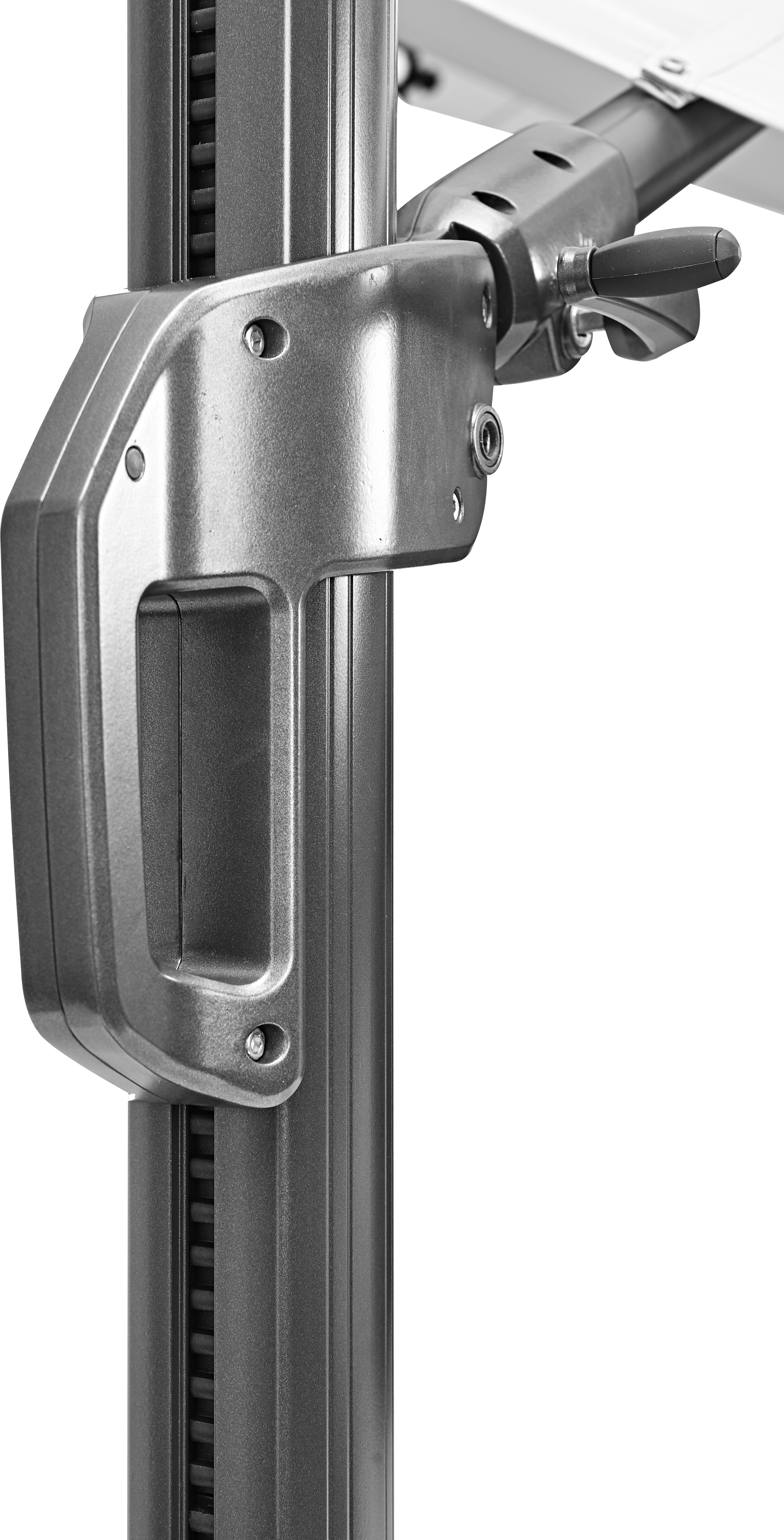 Ombrellone a palo laterale grigio Sonora NATERIAL con telo rettangolare bianco L 391 x P 282 x H 274 cm - 15