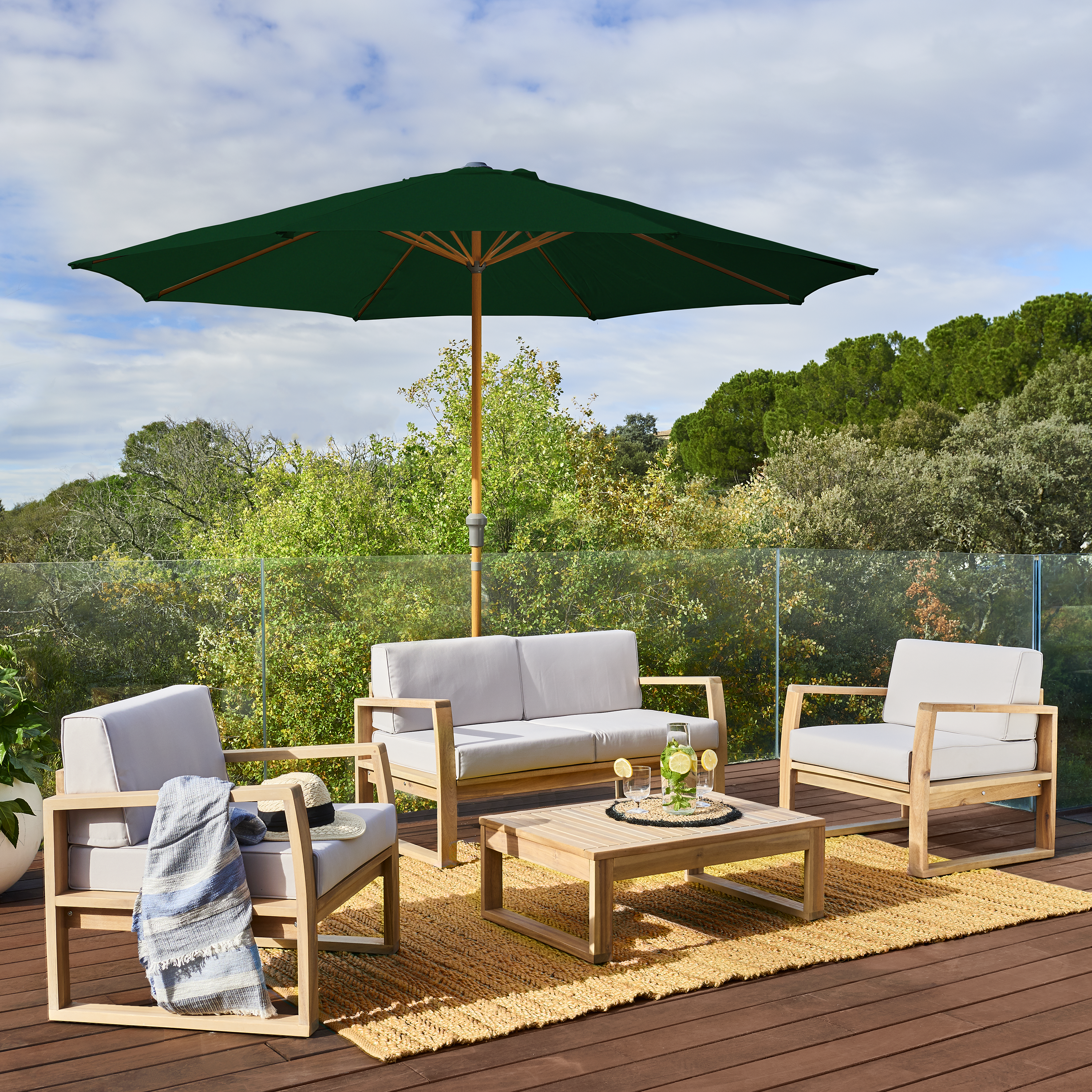 Chapéu de sol NATERIAL AGORA VERDE D290CM - 9