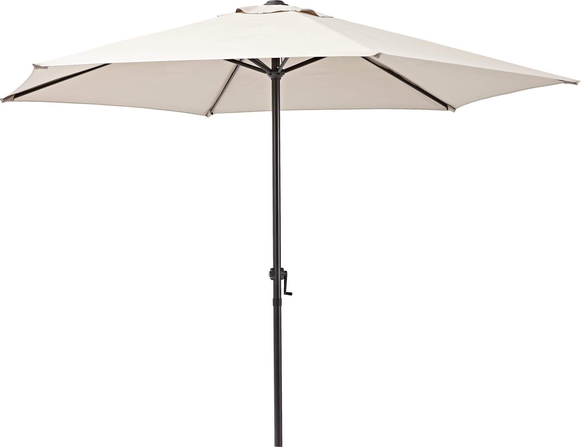 Parasol hexagonal de acero Polar marrón  Ø 263 cm - 7