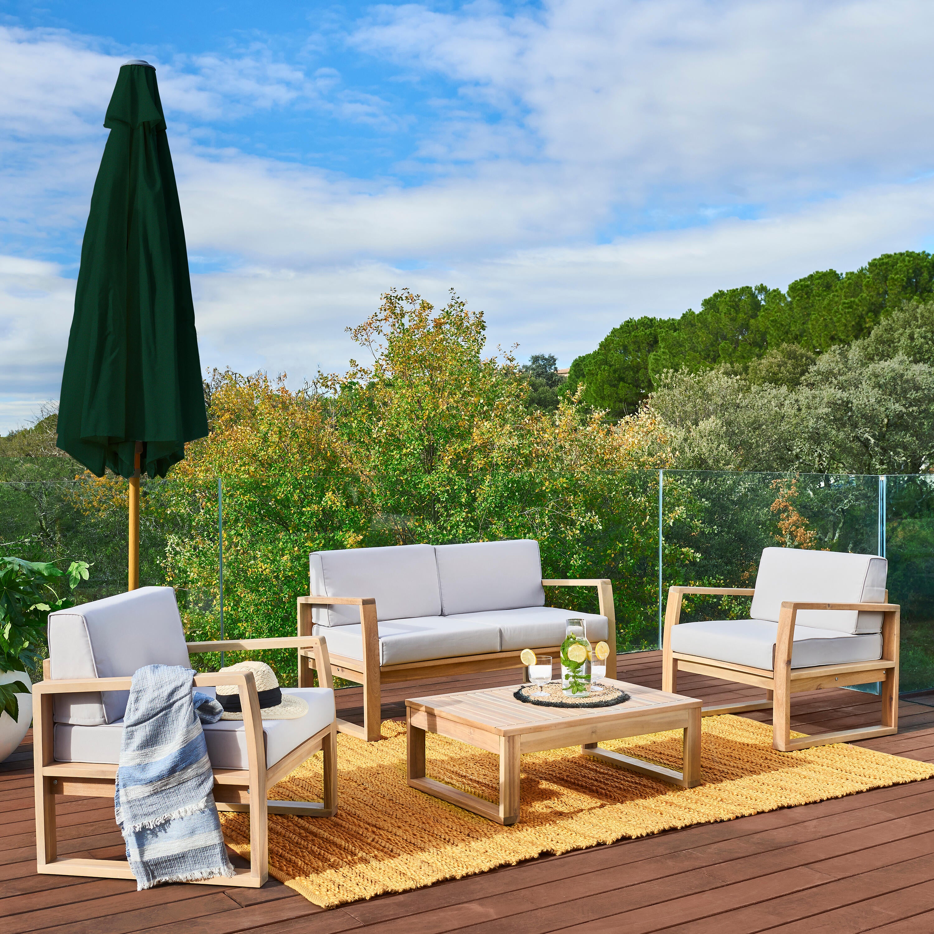 Chapéu de sol NATERIAL AGORA VERDE D290CM - 11