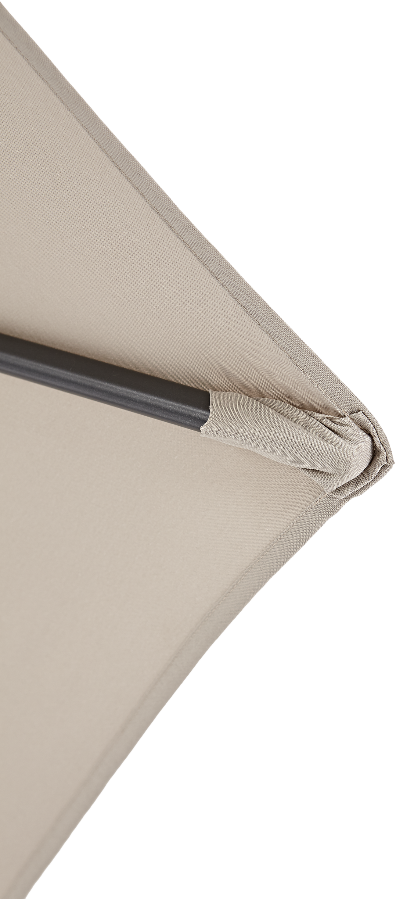 Ombrellone centrale marrone Polar con telo esagonale beige L 262 x P 262 x H 231 cm - 6