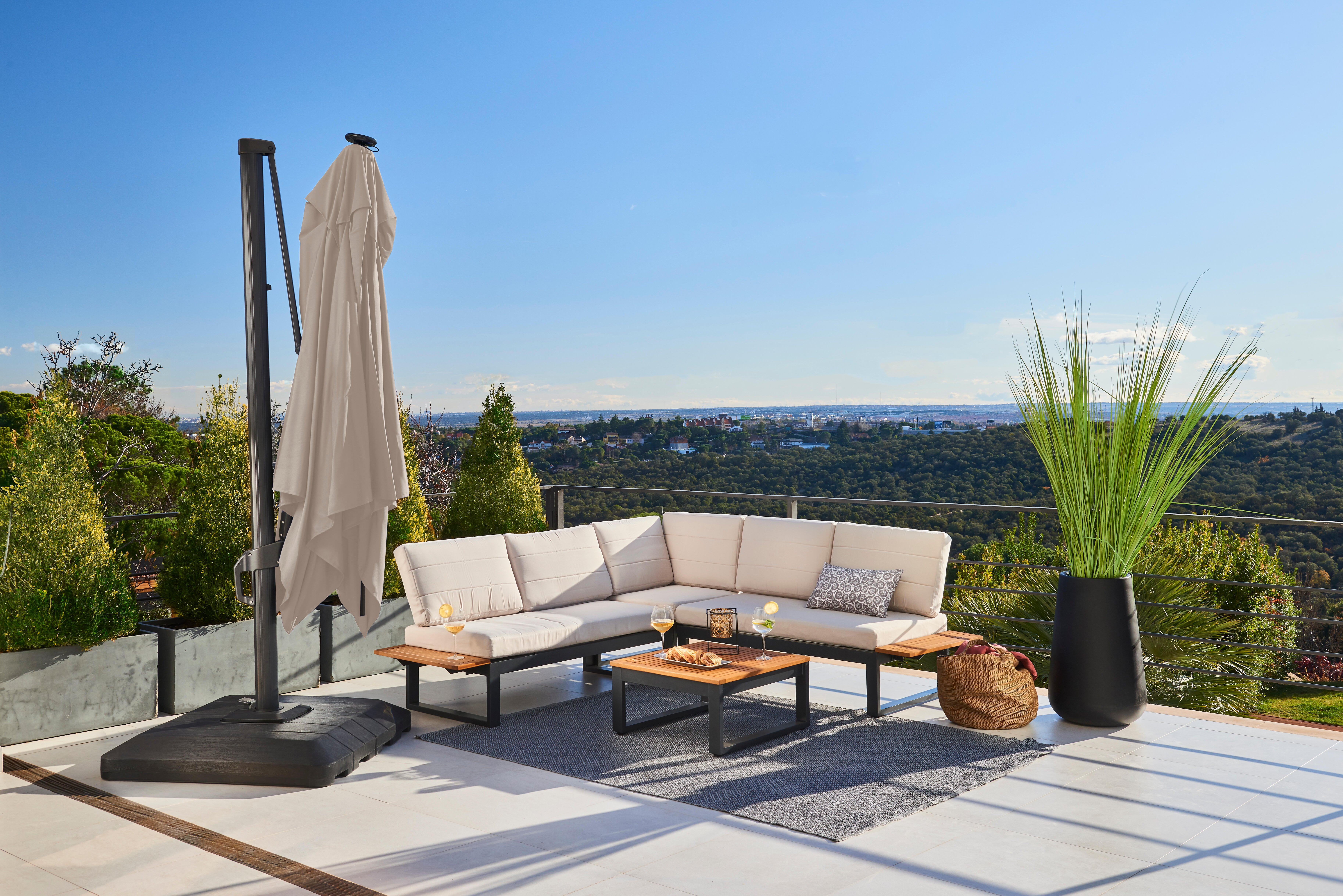 Toldo para chapéu NATERIAL SONORA LED TOSTADO 290X290CM - 4