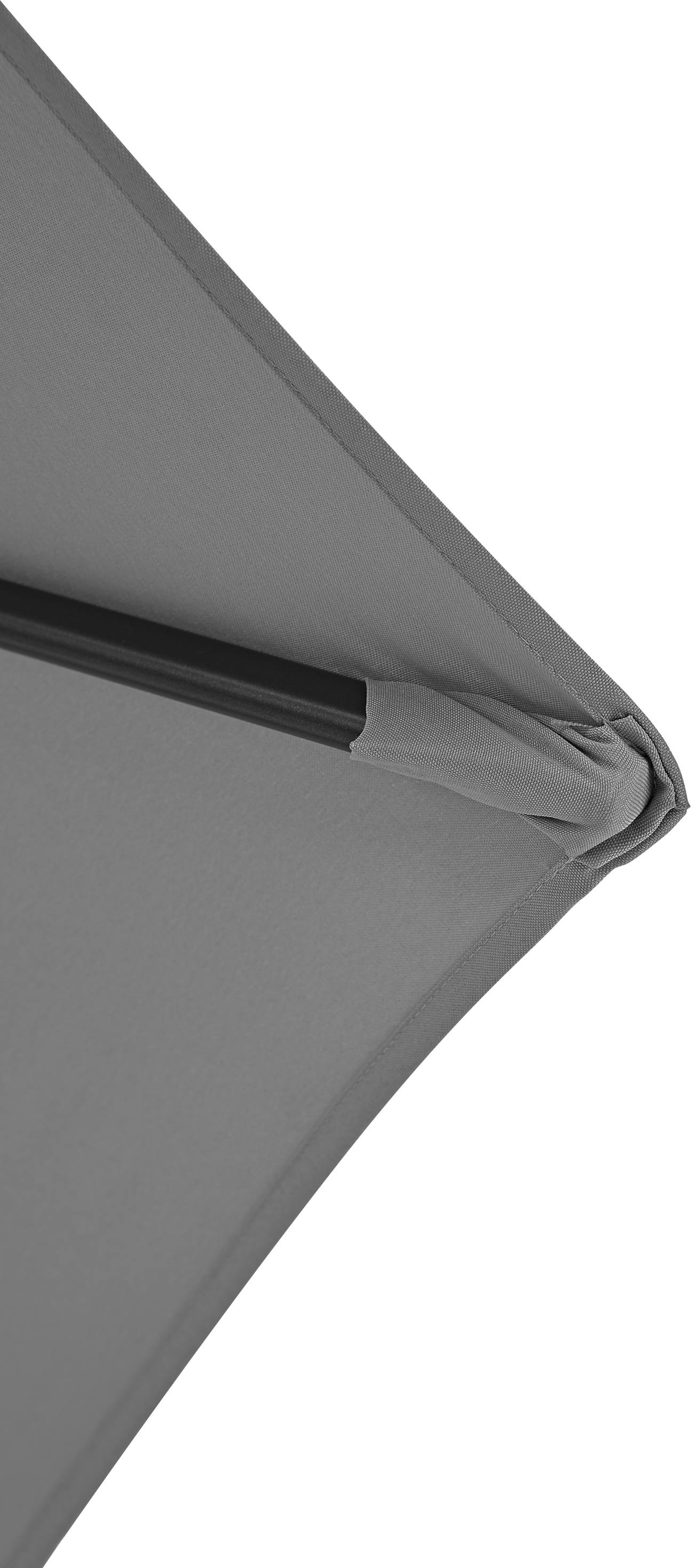 Ombrellone a palo centrale grigio Polar con telo esagonale grigio L 262 x P 262 x H 231 cm - 6