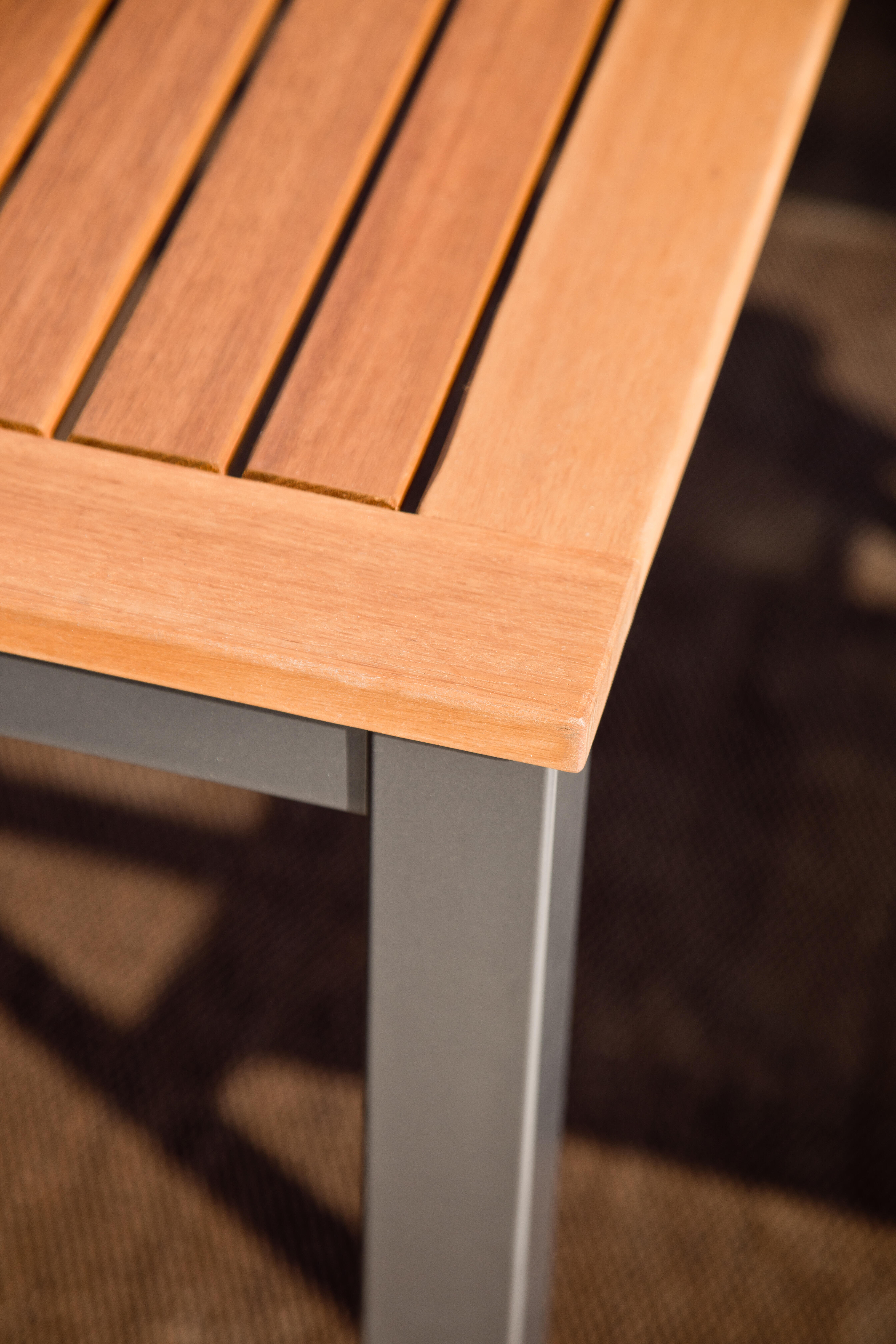 Mesa de jardín de madera Oris de 89x74.6x150 cm - 11