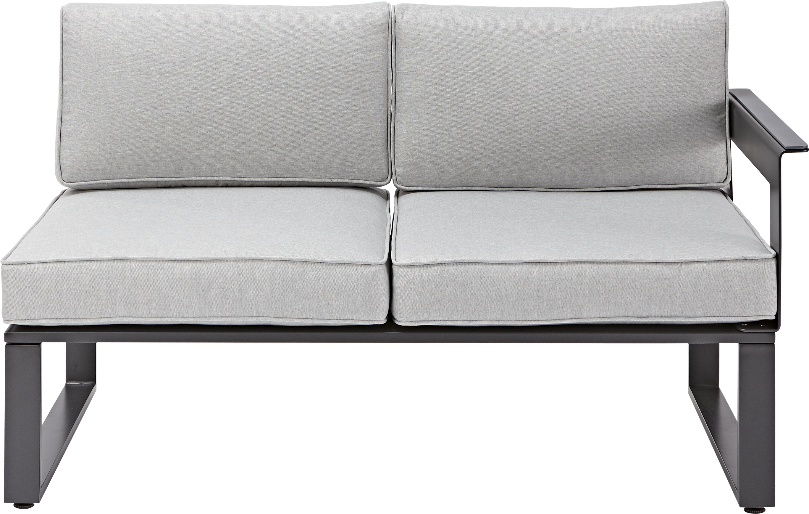 Salotto da giardino per 7 persone antracite Odyssea NATERIAL con cuscini in poliestere grigio - 13