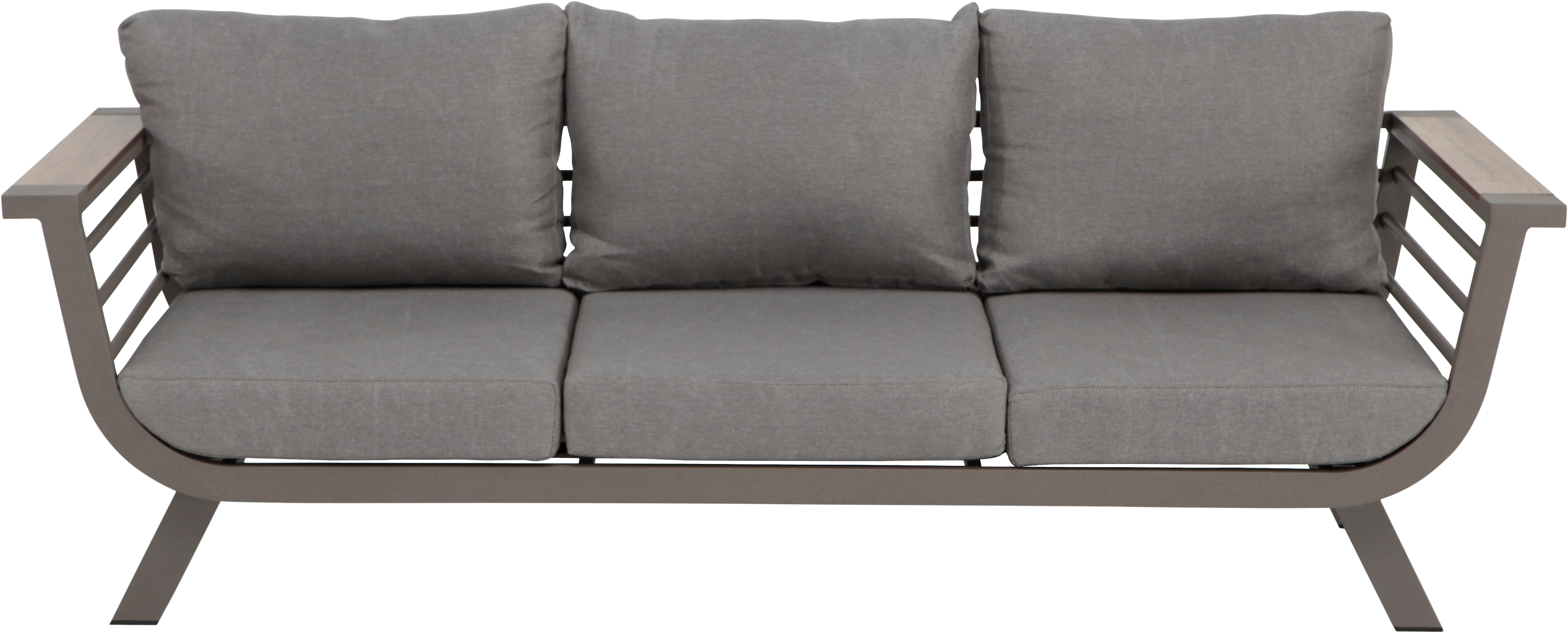 Set de porche de aluminio y madera NATERIAL Neckar 5 personas - 19