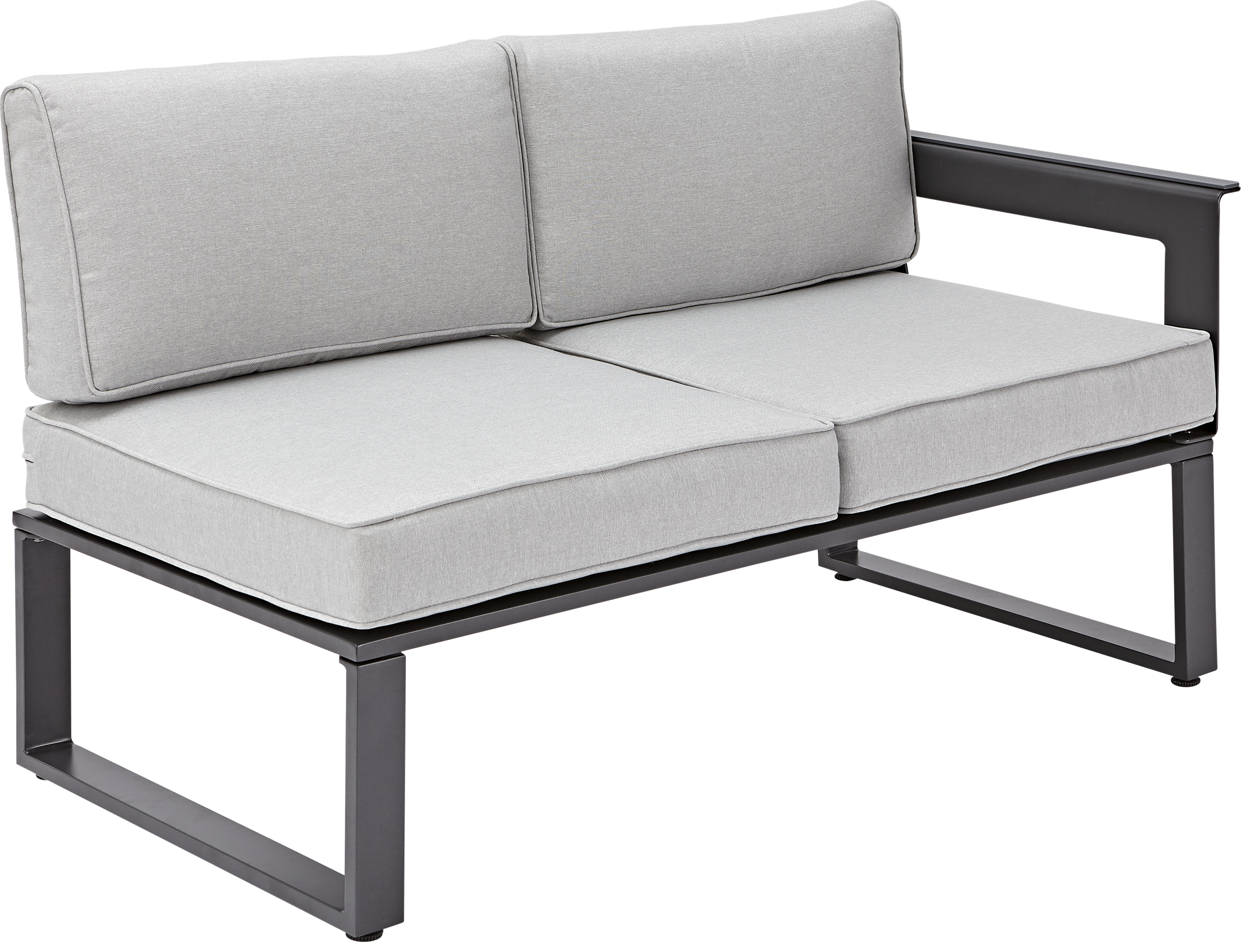 Conjunto jardim relax mesa e sofás alumínio antracite Odyssea Naterial - 28