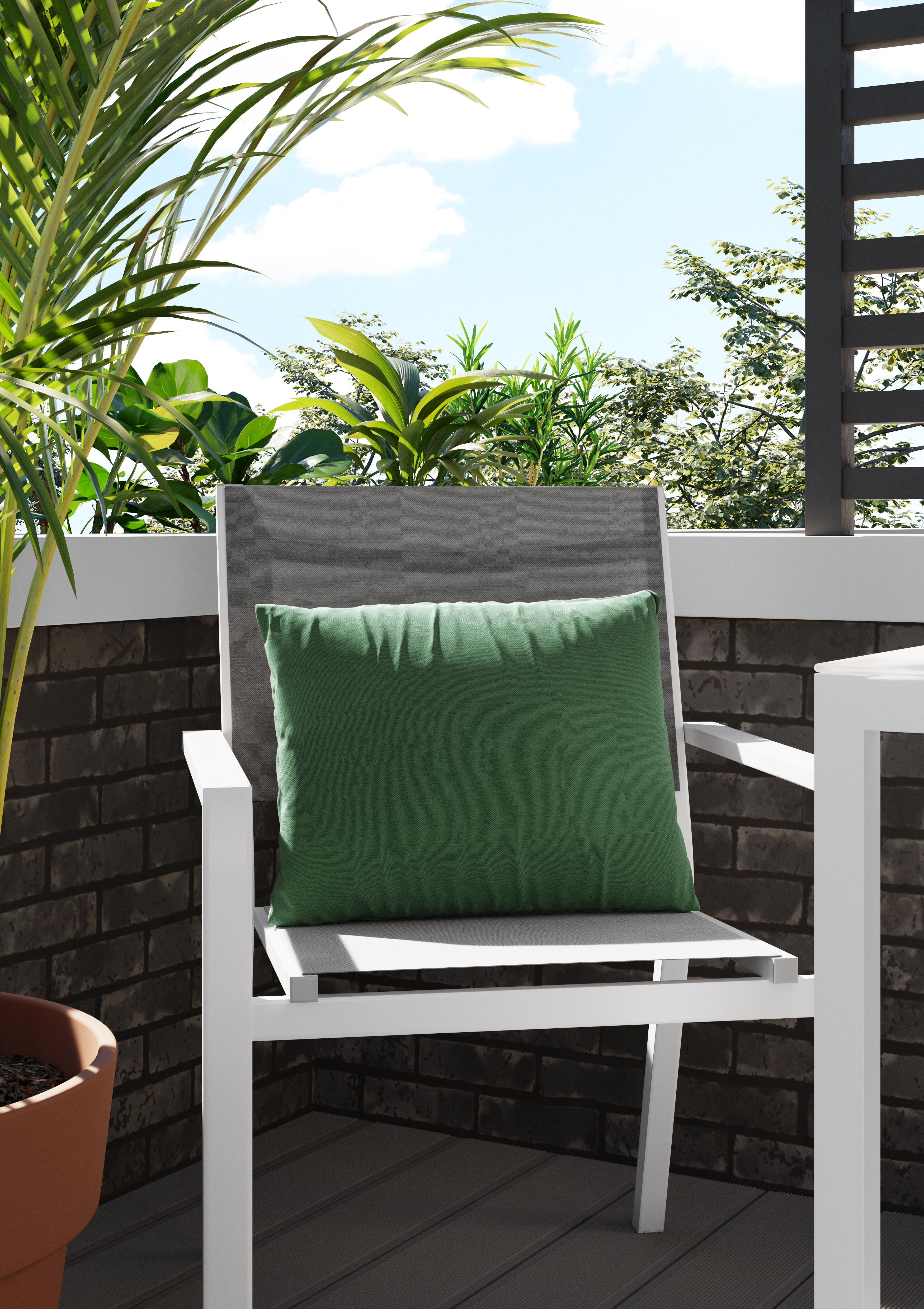 Almofada decorativa 45X45CM LISO VERDE - 3