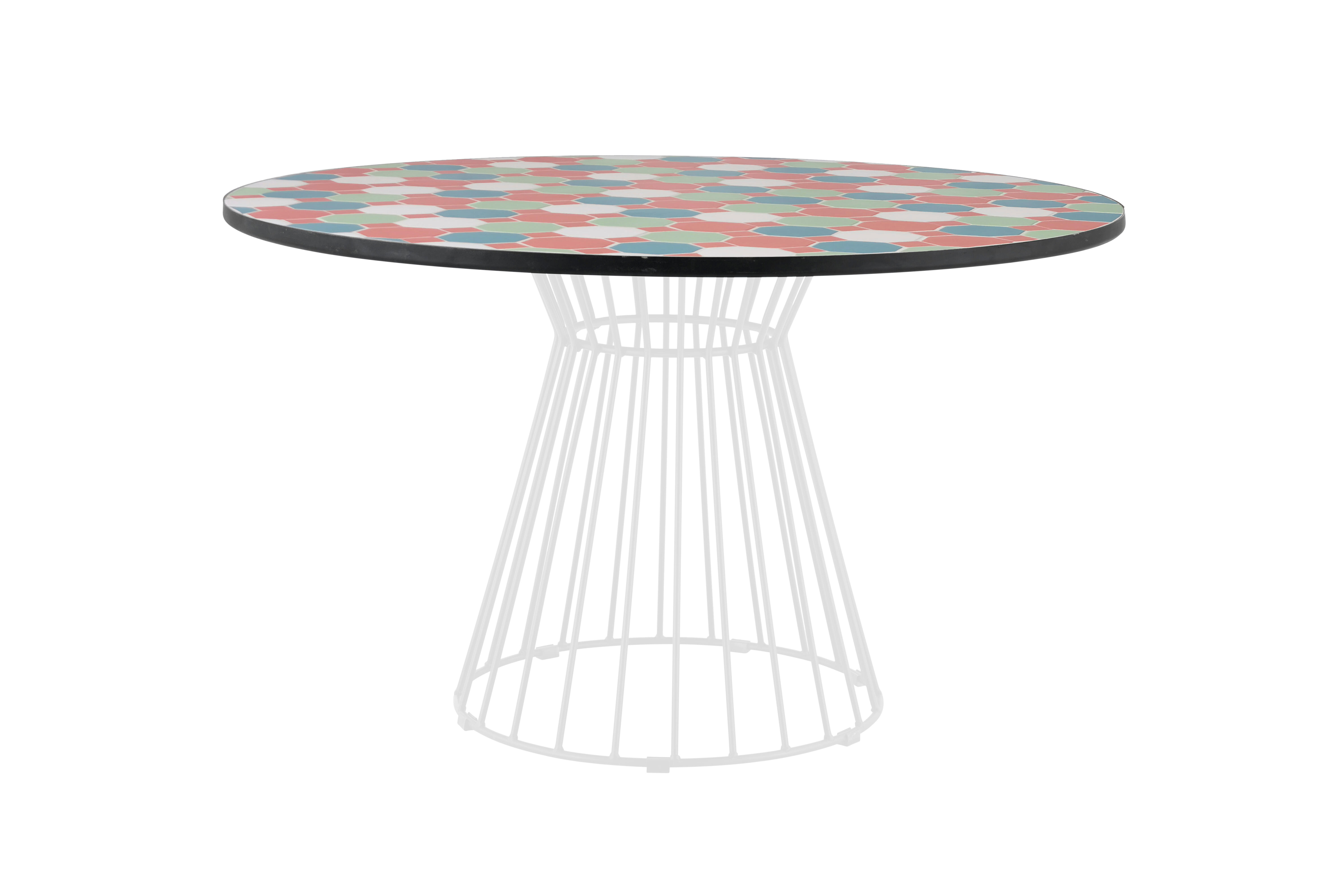 Tablero para mesa de exterior de cerámica alhambra color de ø120 cm