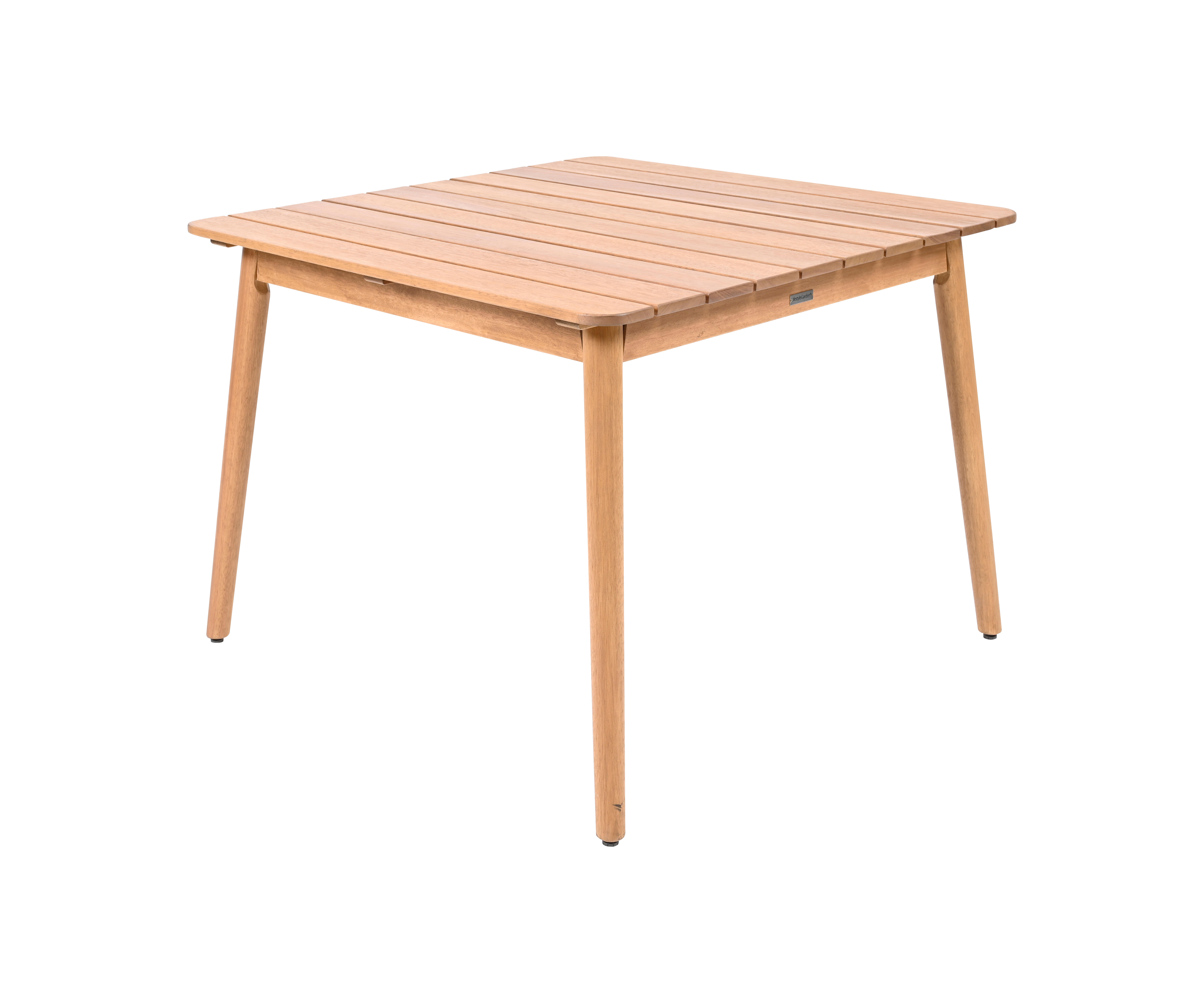 mesa de balcon de madera maciza baviera marron de 95x72x95 cm