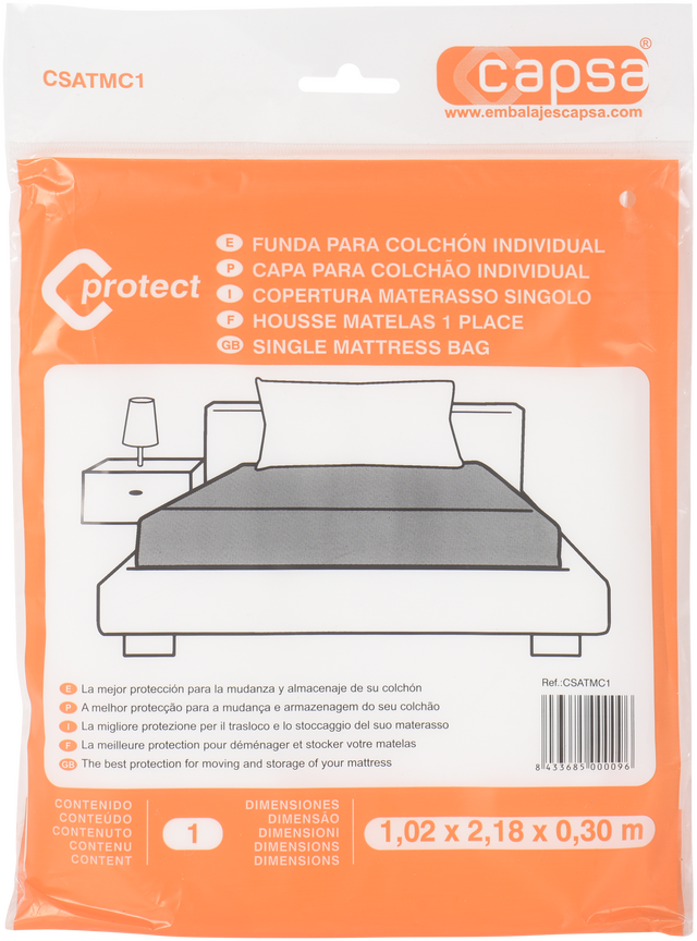 Capa de proteção COLCHÃO INDIVIDUAL 2.2X1X0.25M