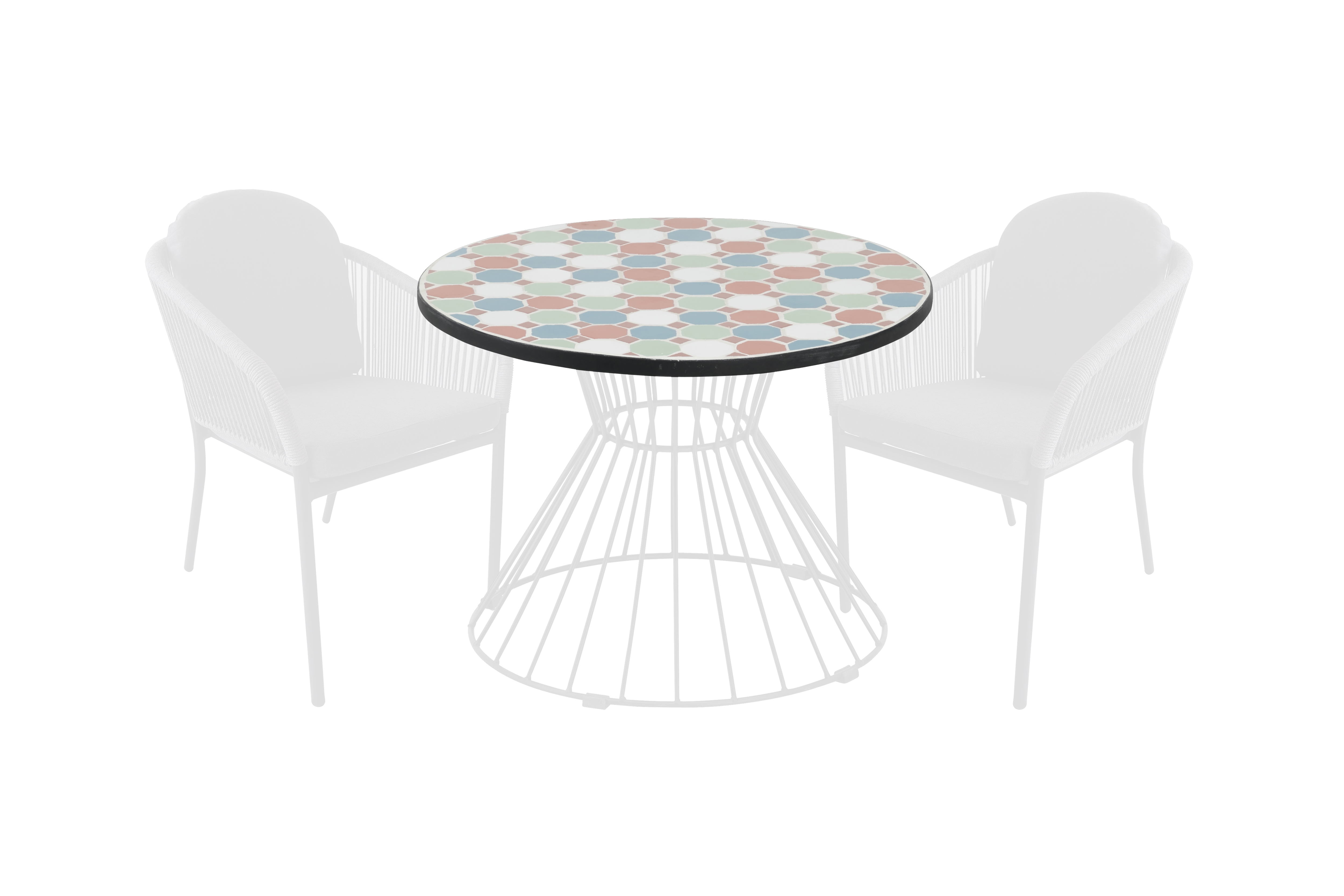 Tablero auxiliar para mesa de exterior alhambra color de ø60 cm