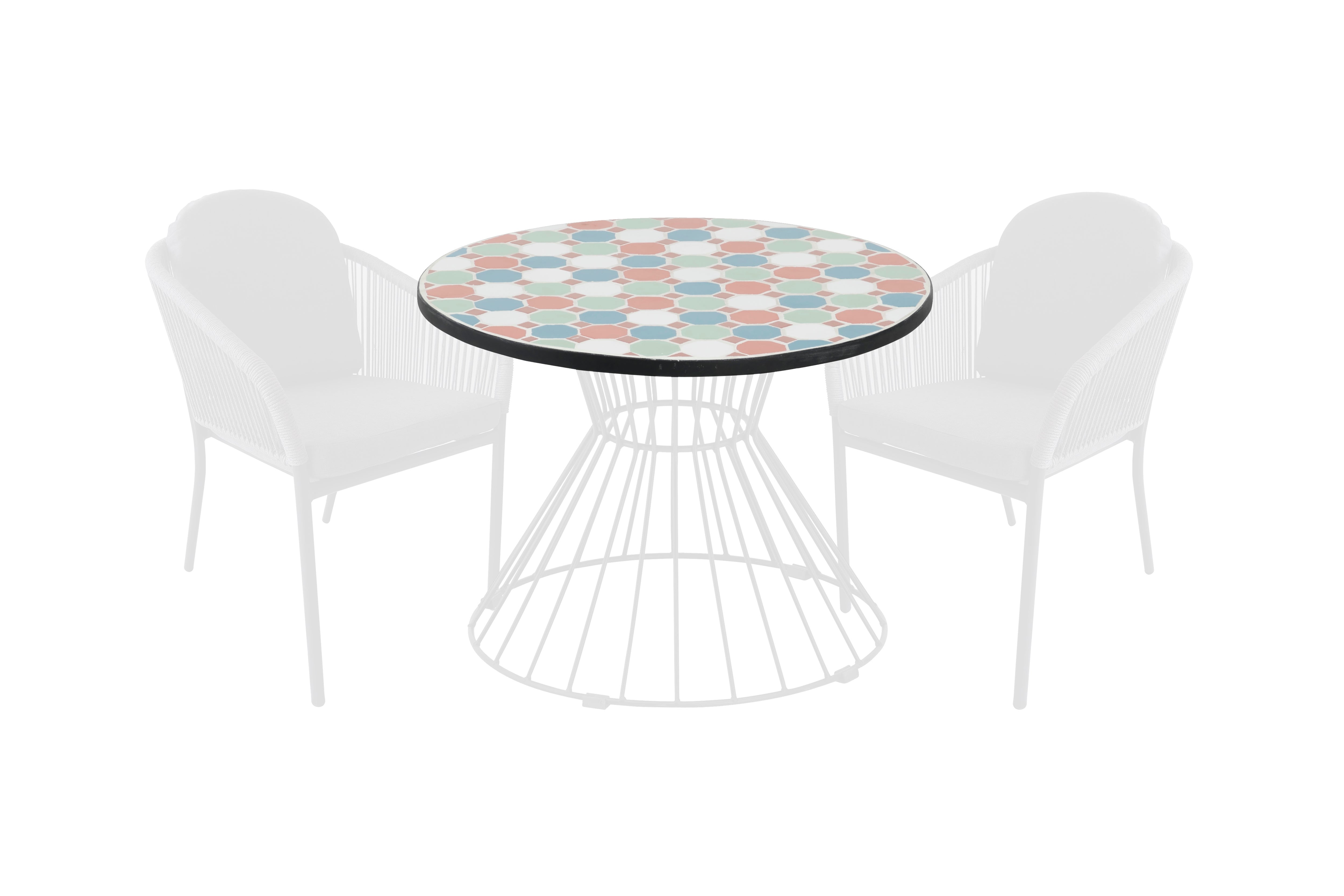 Tablero auxiliar para mesa de exterior alhambra color de ø60 cm