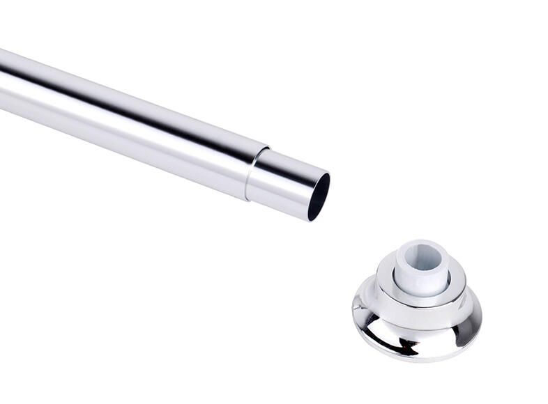 Barra cortina de baño recta cromo 135 cm - 5