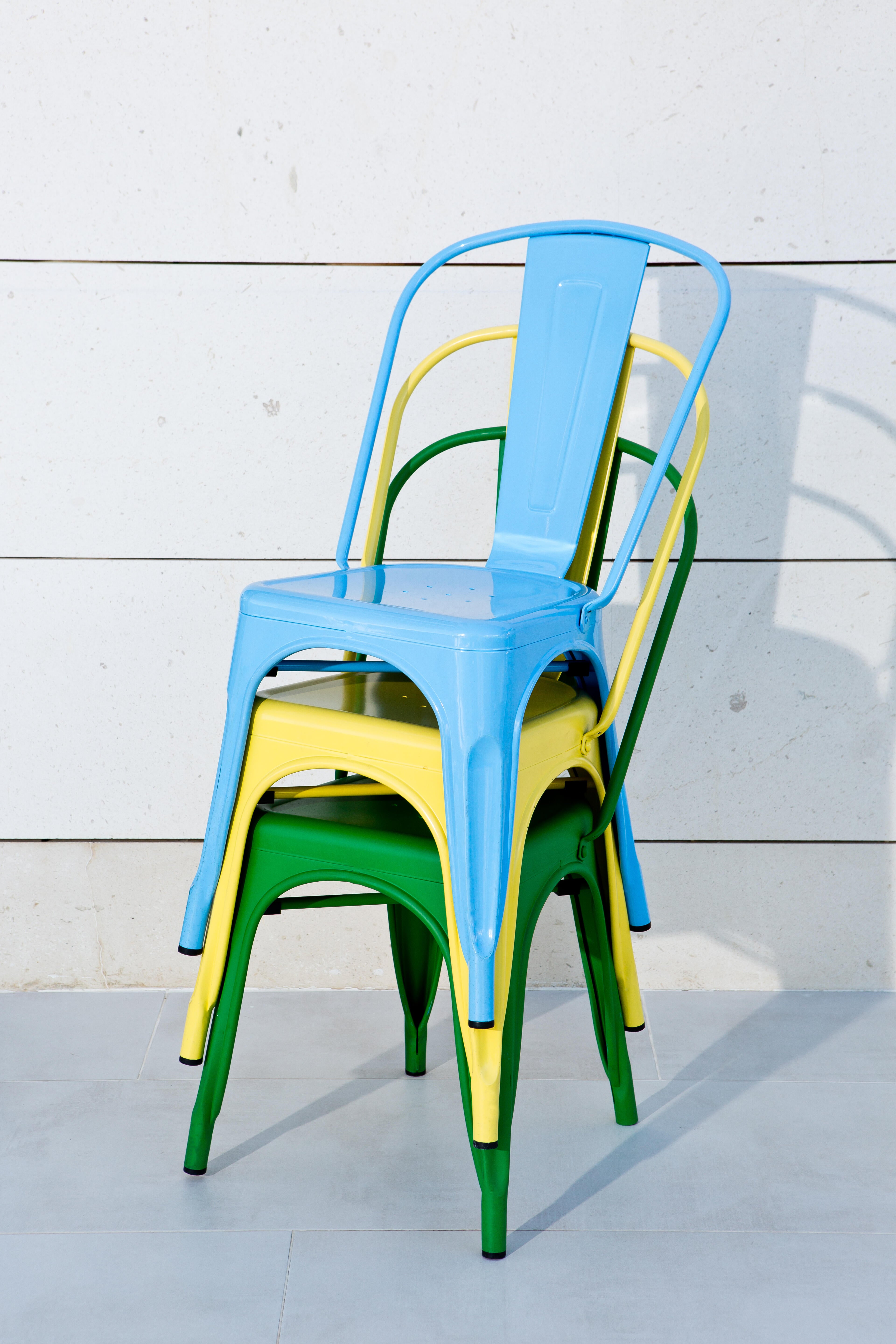 Silla de exterior de metal NATERIAL Soho amarillo - 13