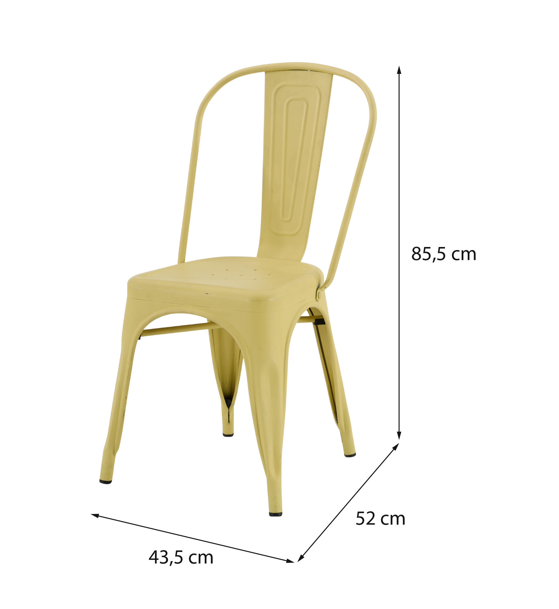 Cadeira de metal SOHO AMARELO - 23